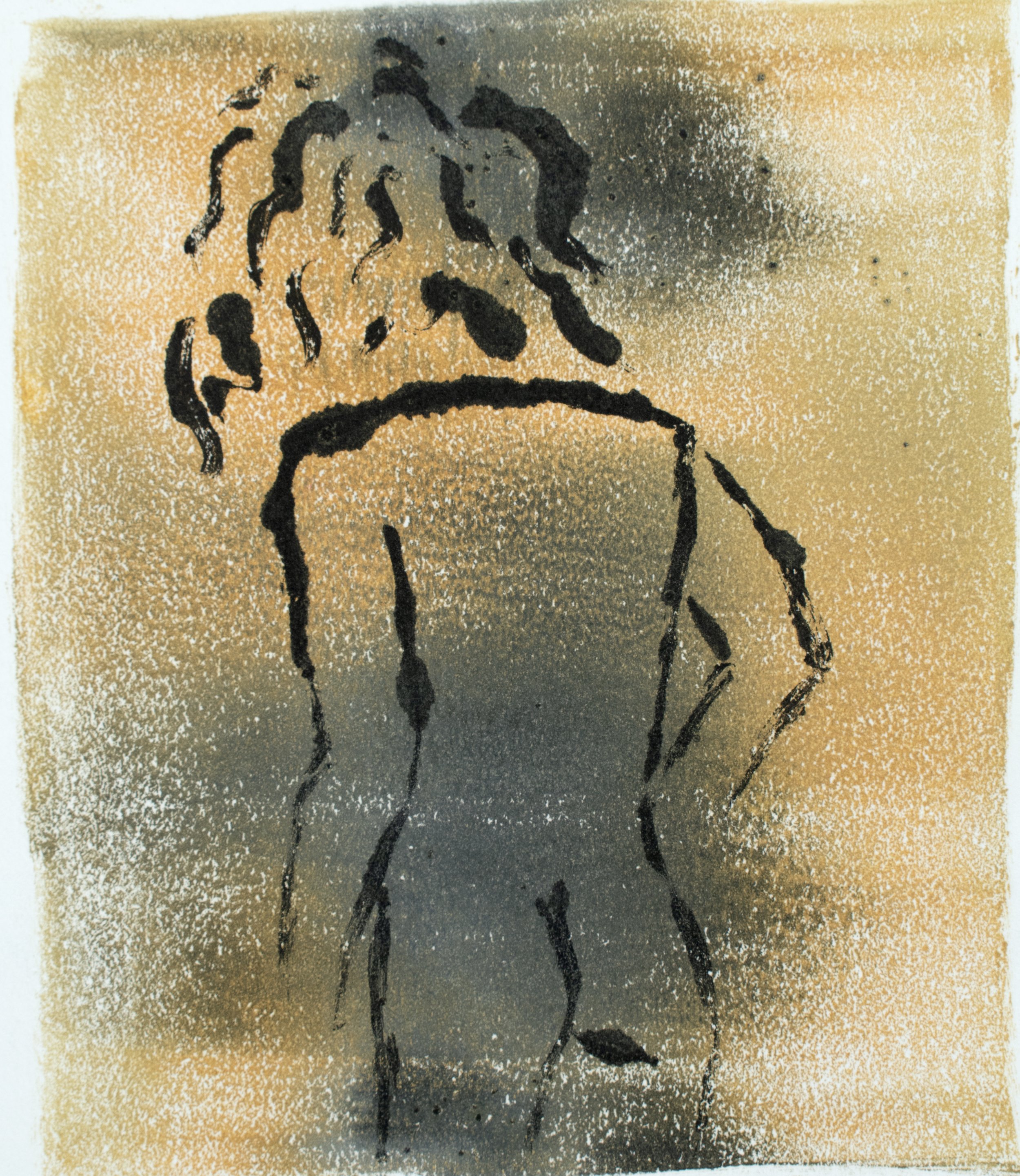 Evade, Monotype, 7" X 6"