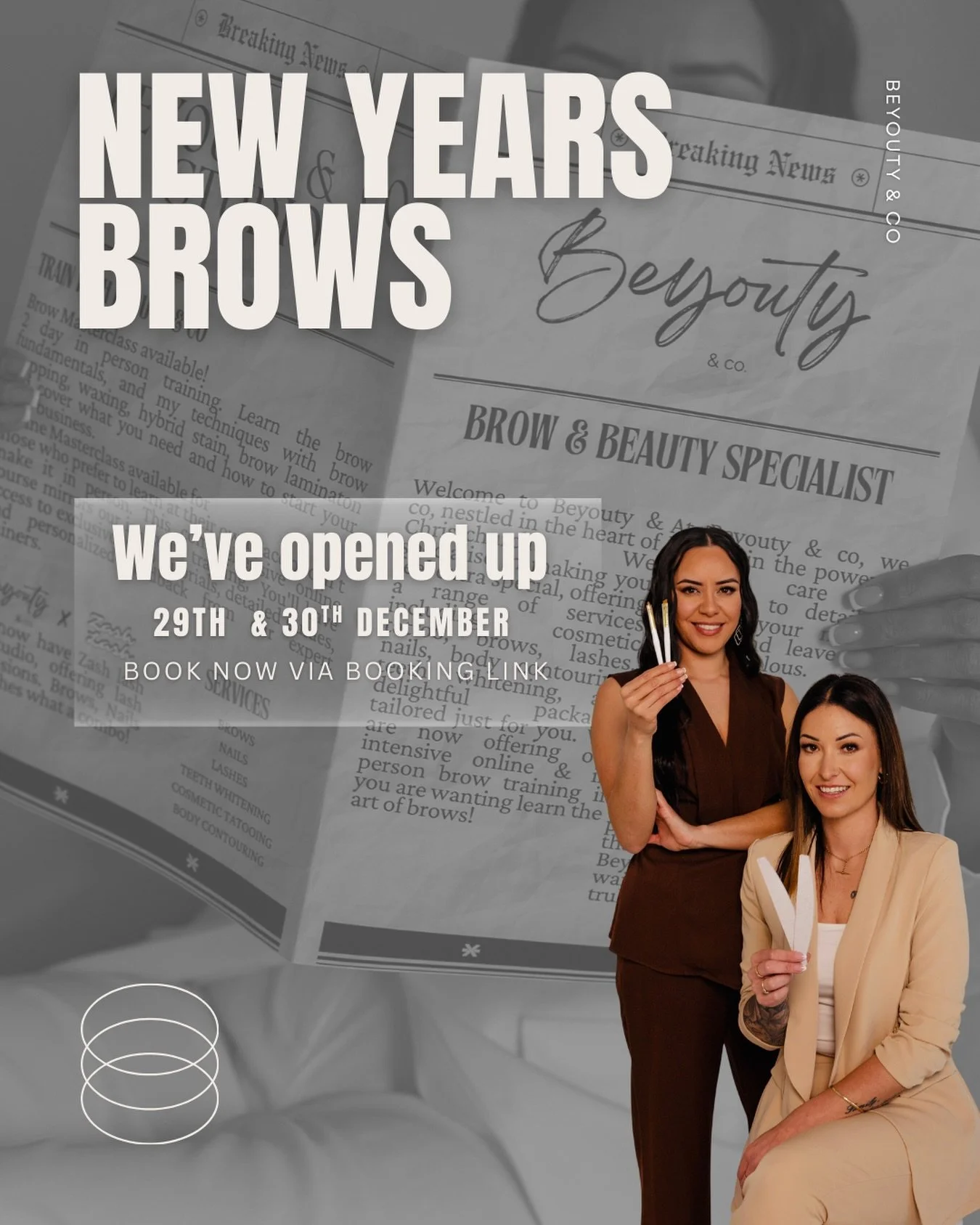 ✨ NEW YEAR FRESHNESS ✨
We&rsquo;ve just opened up a few last-minute appointments before the New Year!
Kelly is available 29th &amp; 30th, and Awhi has limited spaces on the 30th only.

If you&rsquo;ve been waiting for a spot&hellip; this is your sign