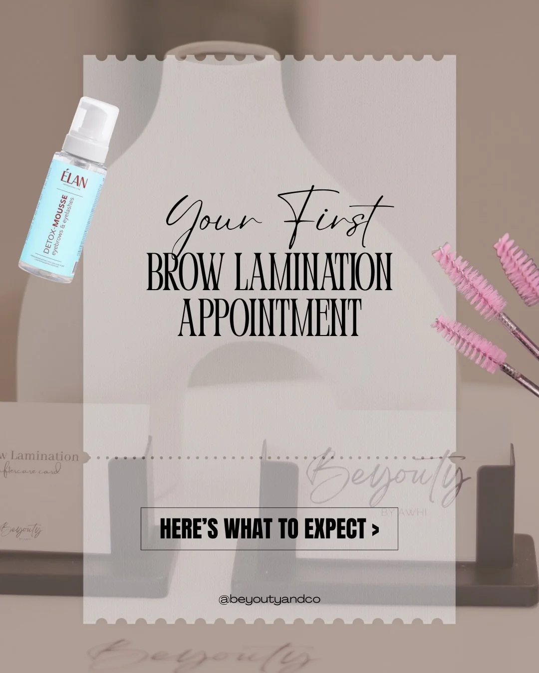 Your first brow lamination appointment &mdash; here&rsquo;s exactly what to expect.

Brow lamination smooths, lifts, and sets your natural brow hairs into a fuller, more structured shape. Here&rsquo;s how your appointment will flow:

&bull; Consultat