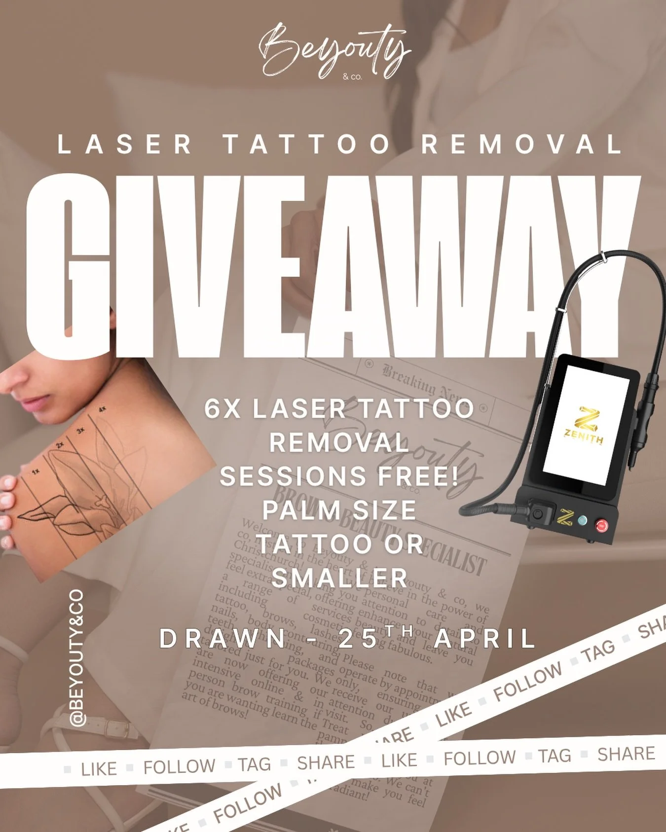 🚨 GIVEAWAY TIME 🚨

We&rsquo;re looking for someone ready to start their tattoo removal journey&hellip; and we&rsquo;re giving ONE lucky winner 6x FREE laser tattoo removal sessions 🤯✨

Yes, you read that right &mdash; a full removal journey on us.