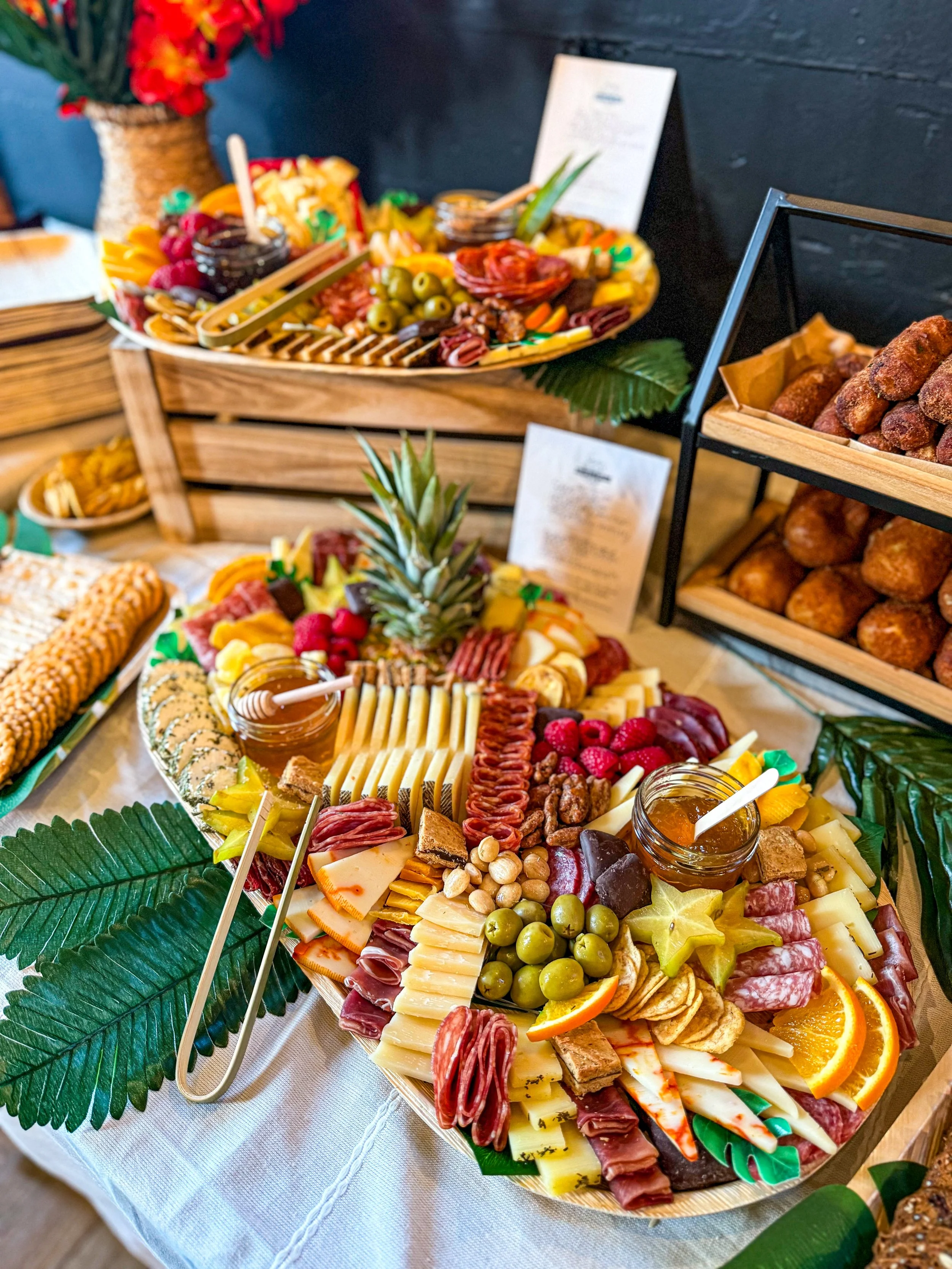 Havana themed charcuterie spread