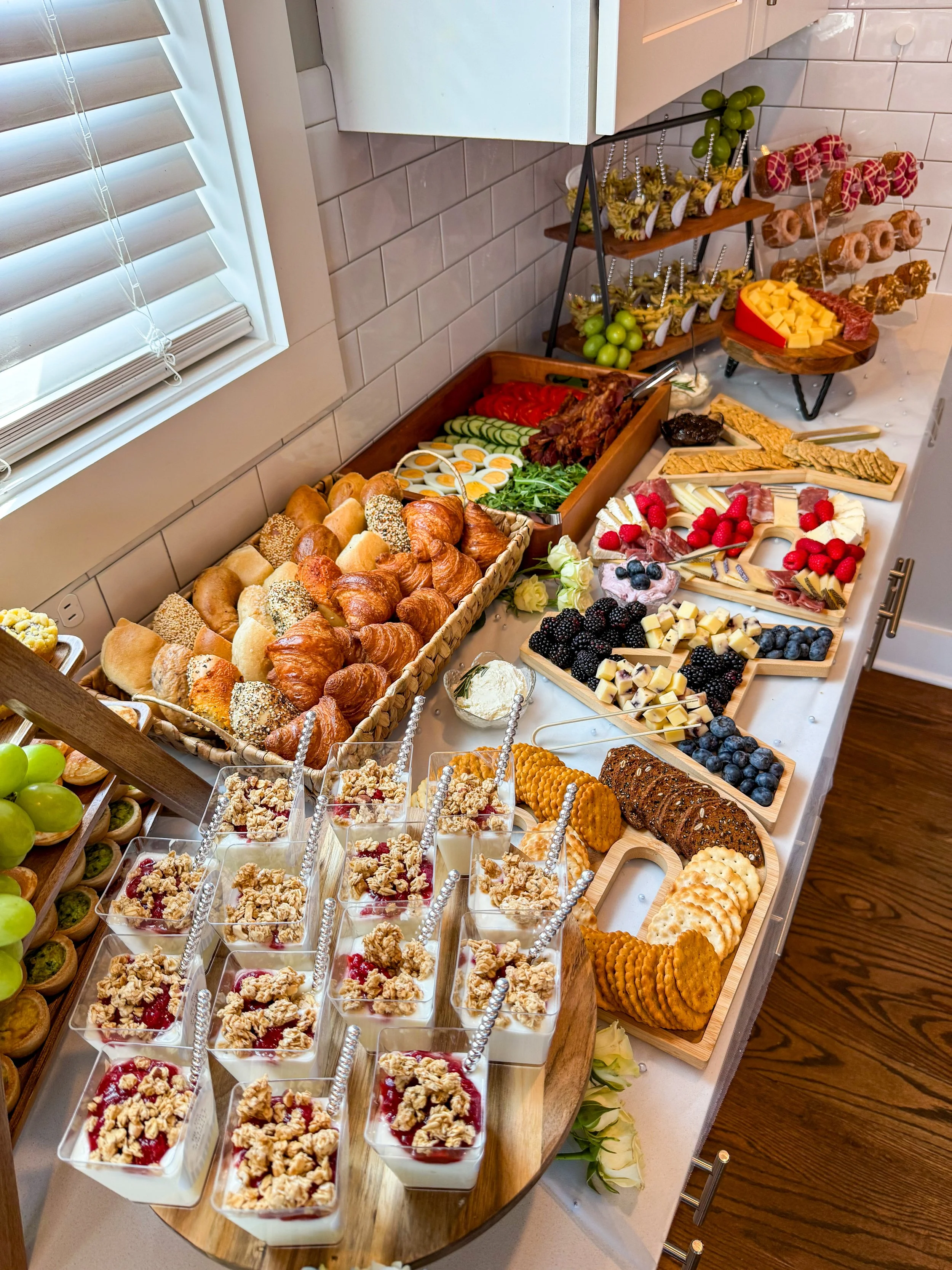 Brunch grazing table