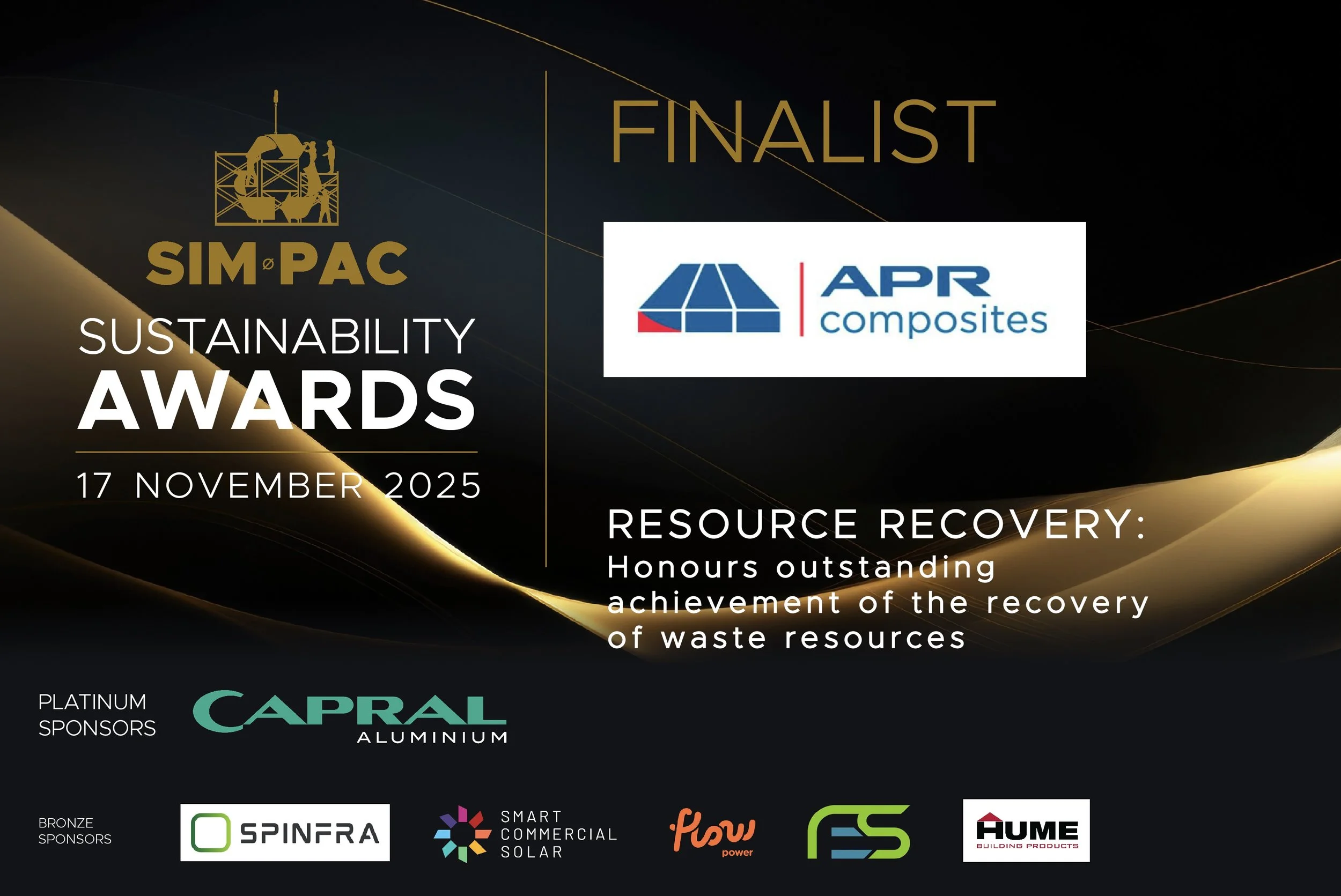 APR Composites diverts post-consumer and post-industrial plastics from landfill and re-engineers them into durable products that replace timber, concrete and steel in infrastructure projects nationwide. Through its integrated model — spanning waste r