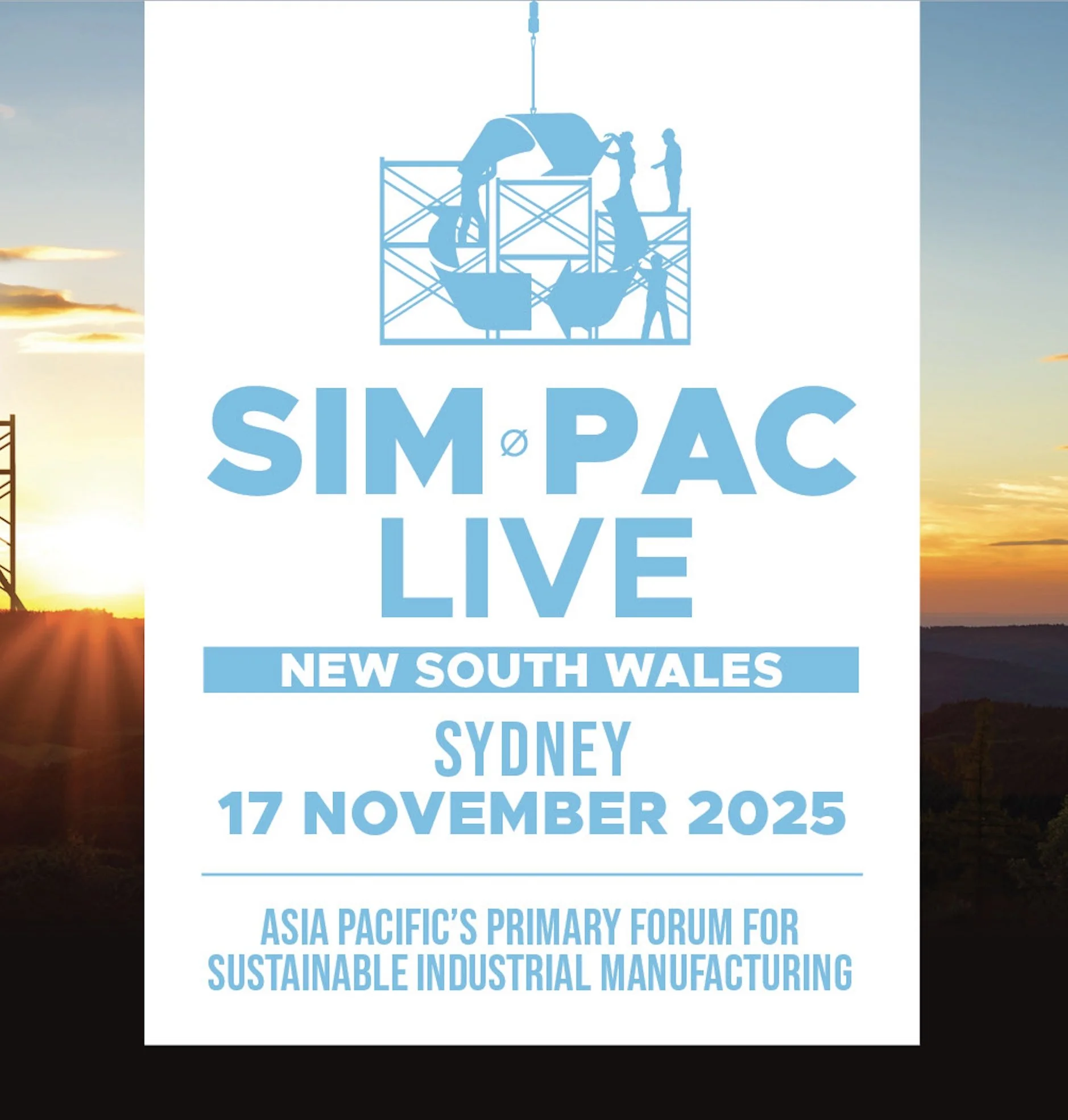 SIM-PAC Live New South Wales Daytime Delegate Pass + 2025 Sustainability Awards Evening Ticket, includes Food and Beverage for both Events.