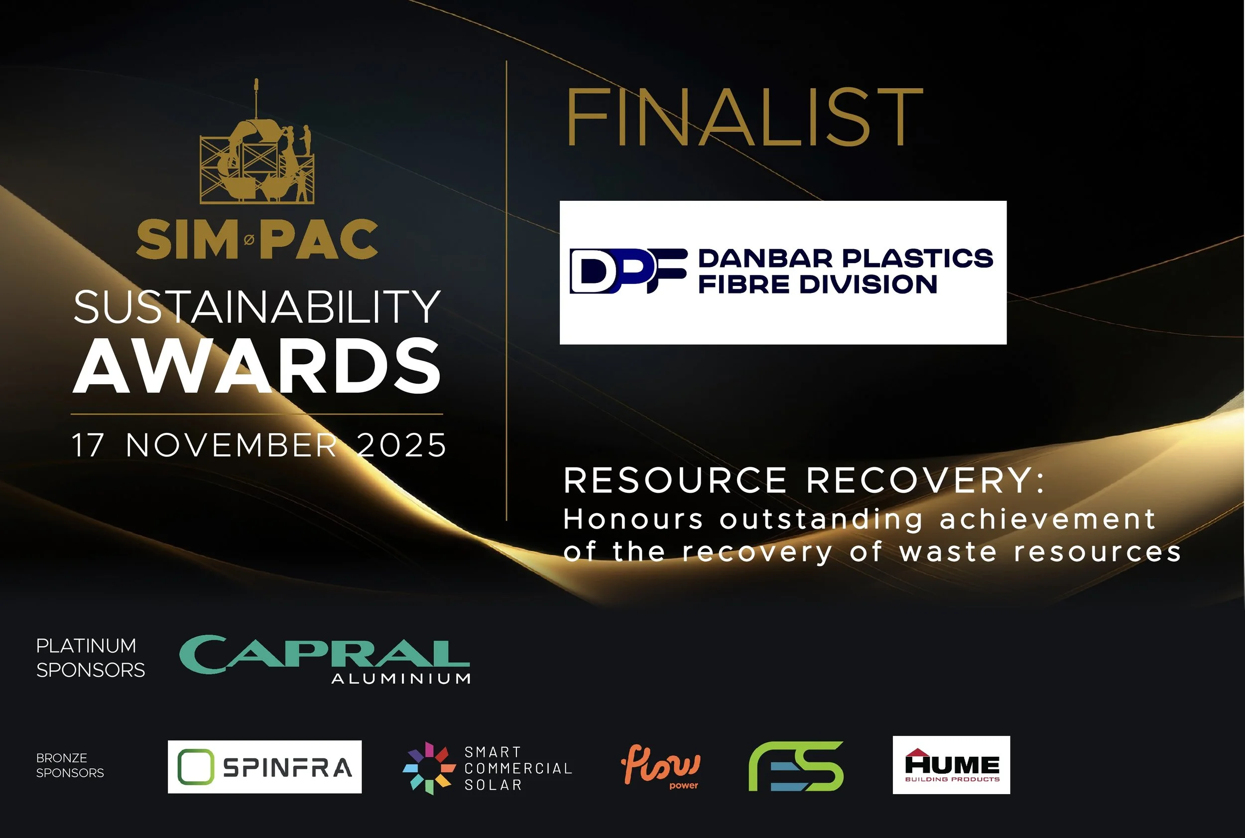 Danbar’s RePoly RF47 project demonstrates outstanding innovation and measurable impact in resource recovery and low-carbon infrastructure. By transforming post-consumer plastics into high-performance construction fibre, RePoly RF47 replaces steel mes
