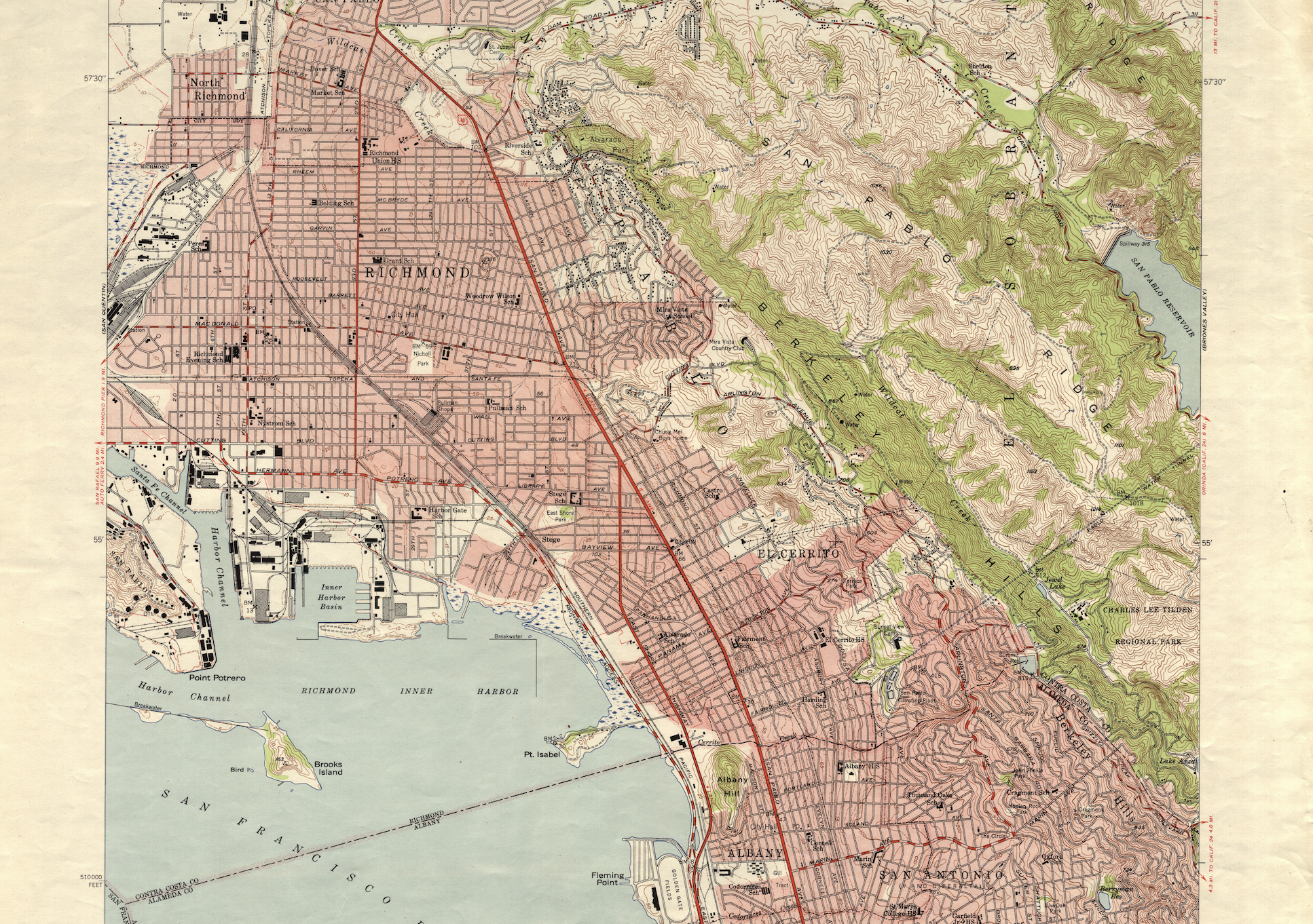 USGS Richmond 1947 7.5 degree
