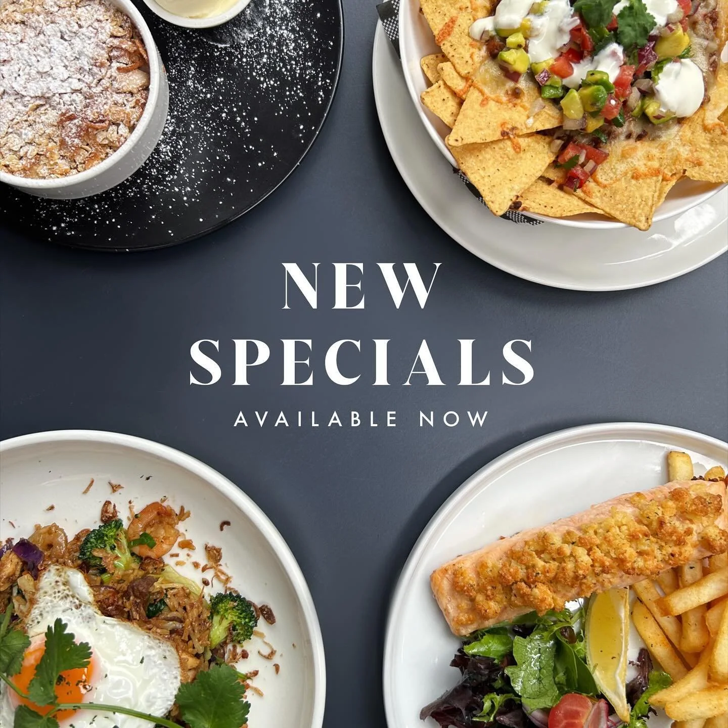 ✨ NEW SPECIALS ✨

Available from 5:15pm TONIGHT!!!

Call us now to secure a table 📞