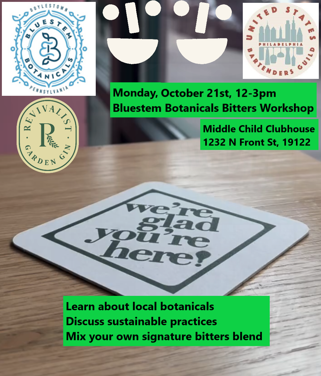 Bluestem Botanicals Bitters Workshop At Middle Child Clubhouse