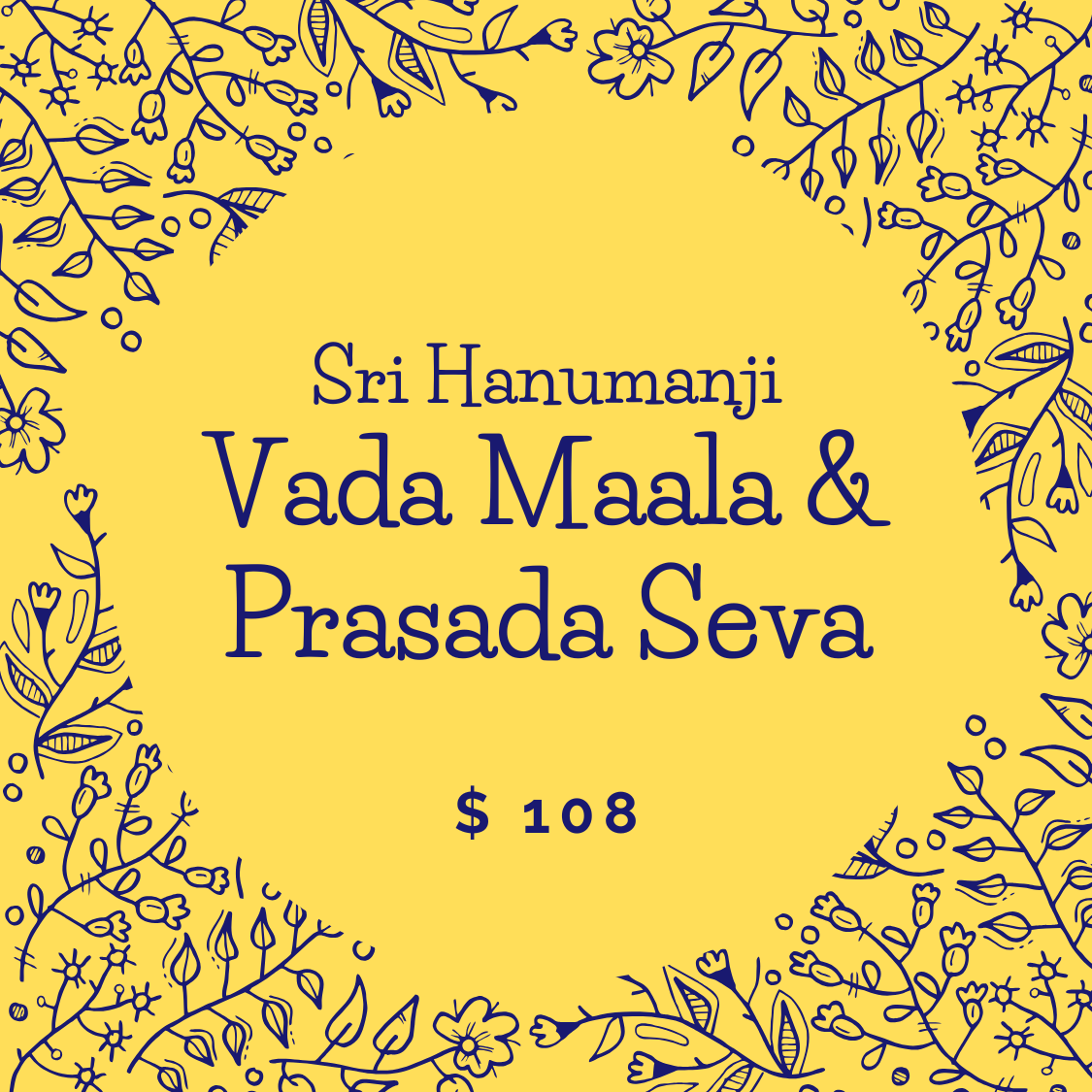 Sri Hanumanji Vada Maala & Prasada Seva