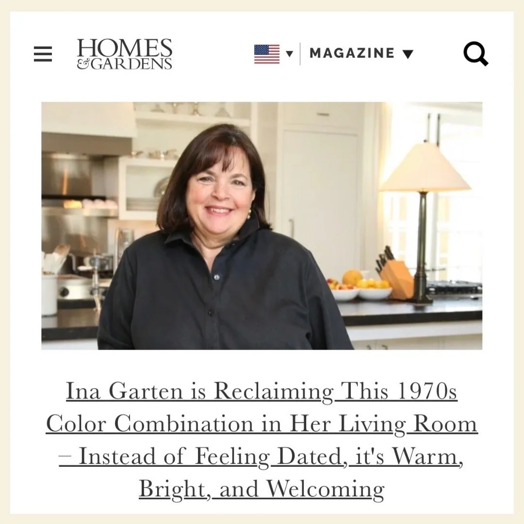 Helping clients embrace color and pattern is something I really enjoy.

Recently quoted in Homes &amp; Gardens, where I shared my approach to bringing 1970s-inspired color and pattern into today&rsquo;s interiors in a way that feels warm, layered, an