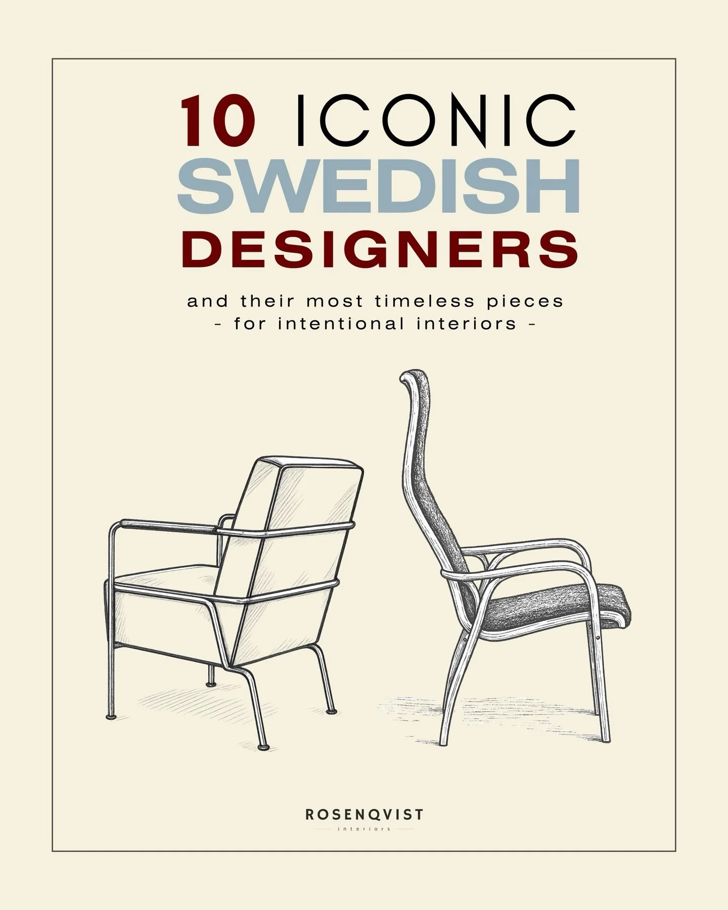 My Design Journal is now live. Starting with 10 iconic Swedish designers and timeless pieces worth knowing. Link in bio! Which Swedish designer would you add to the list??