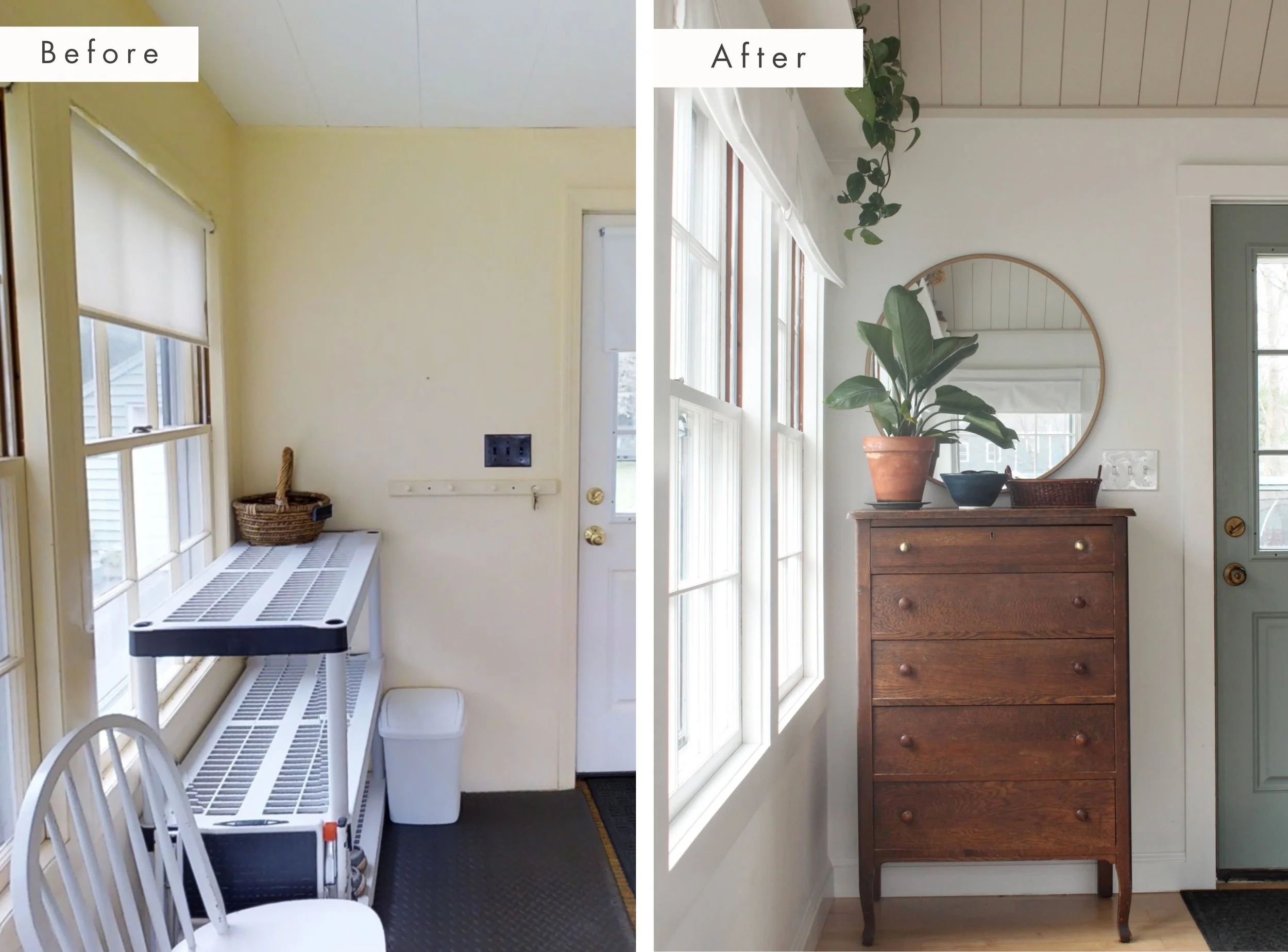 entryway gets a makeover in portland maine