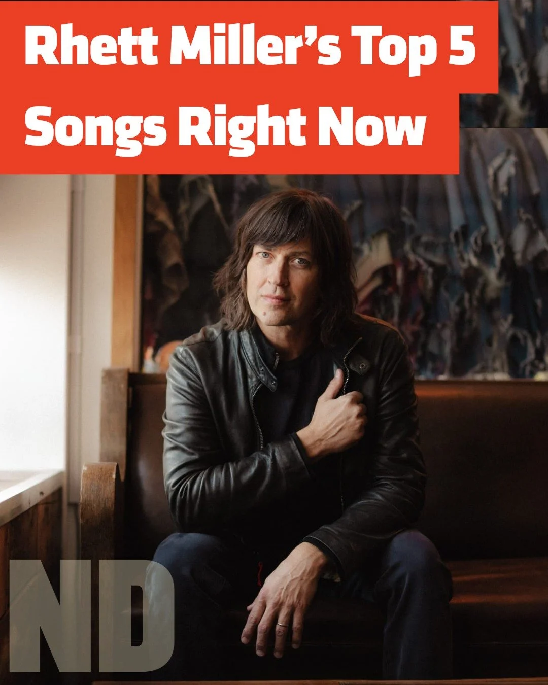 What's @rhettmiller listening to? 🎧 

No Depression&rsquo;s new &ldquo;Top 5&rdquo; series gives our favorite roots artists the chance to highlight the tracks that get them through the days. The first installment comes from @old97s  frontman (and lo