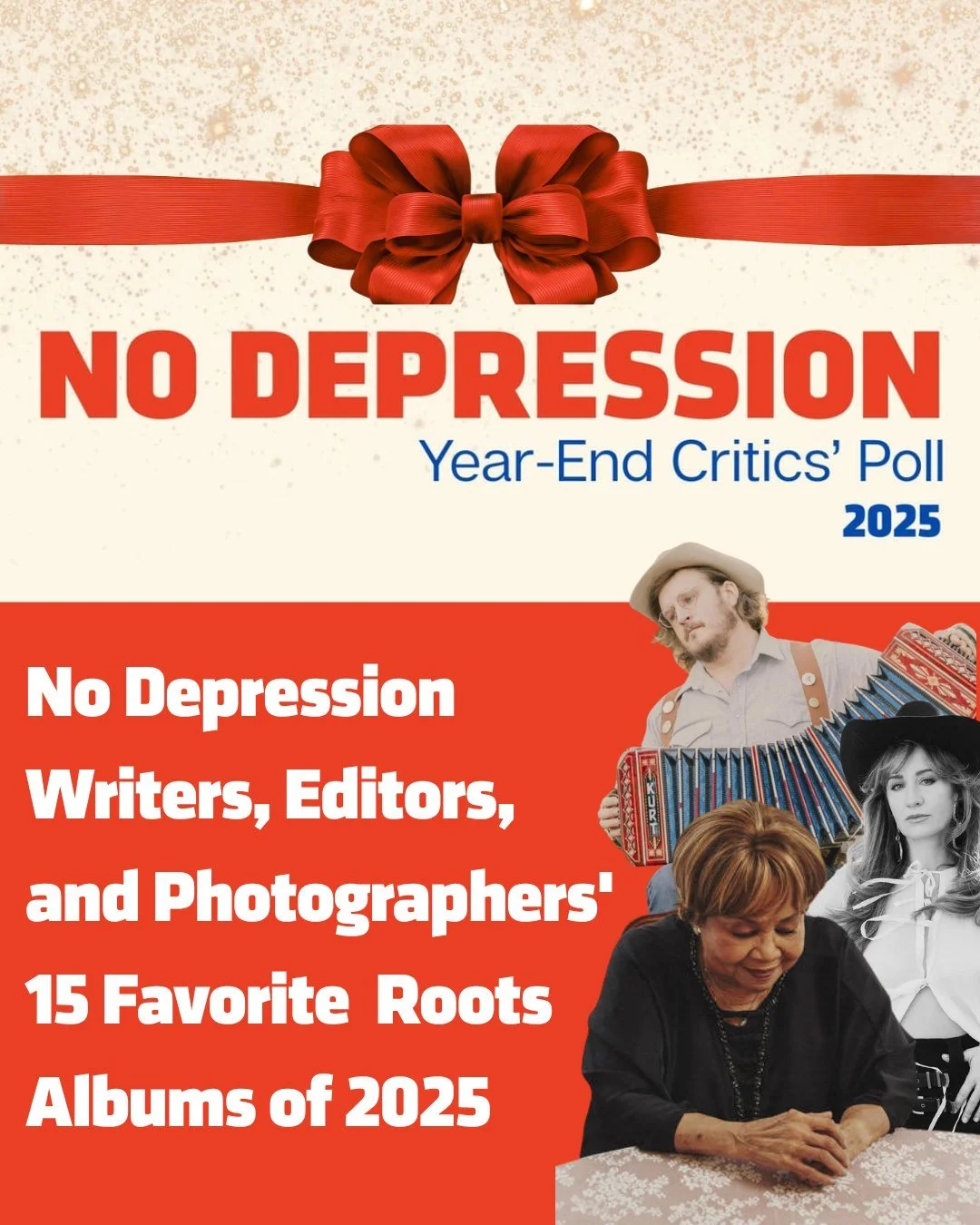 🎁 Time to unwrap our favorite 15 albums of 2025! 🎁 

We polled our photographers, writers and editors to ask their favorites among the 600 albums we covered this year &ndash; and we think you'll be very merry about the music that made the list!

Ou