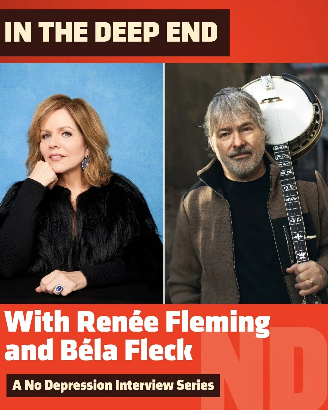 ⚓️ In The Deep End With Ren&eacute;e Fleming and B&eacute;la Fleck

Get deep with this iconic duo at the link in our profile.