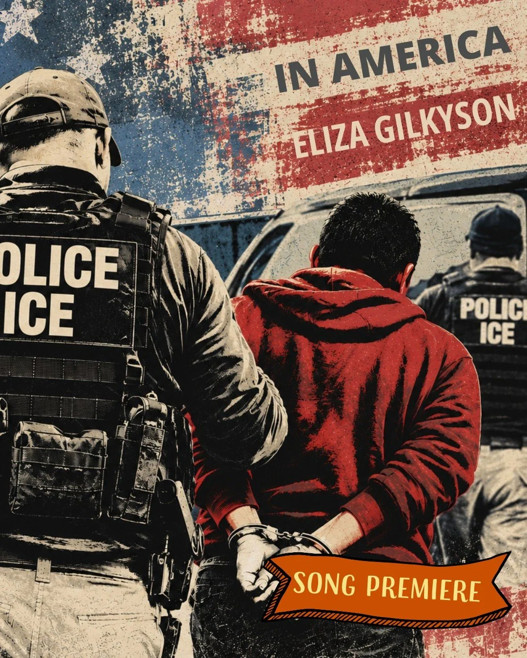 "A march toward devastation pushes @elizagilkyson&rsquo;s new song &ldquo;In America&rdquo; from mournful assessment of the national situation to the realization that there is only one thing to do: hold your ground for what is right and prove th