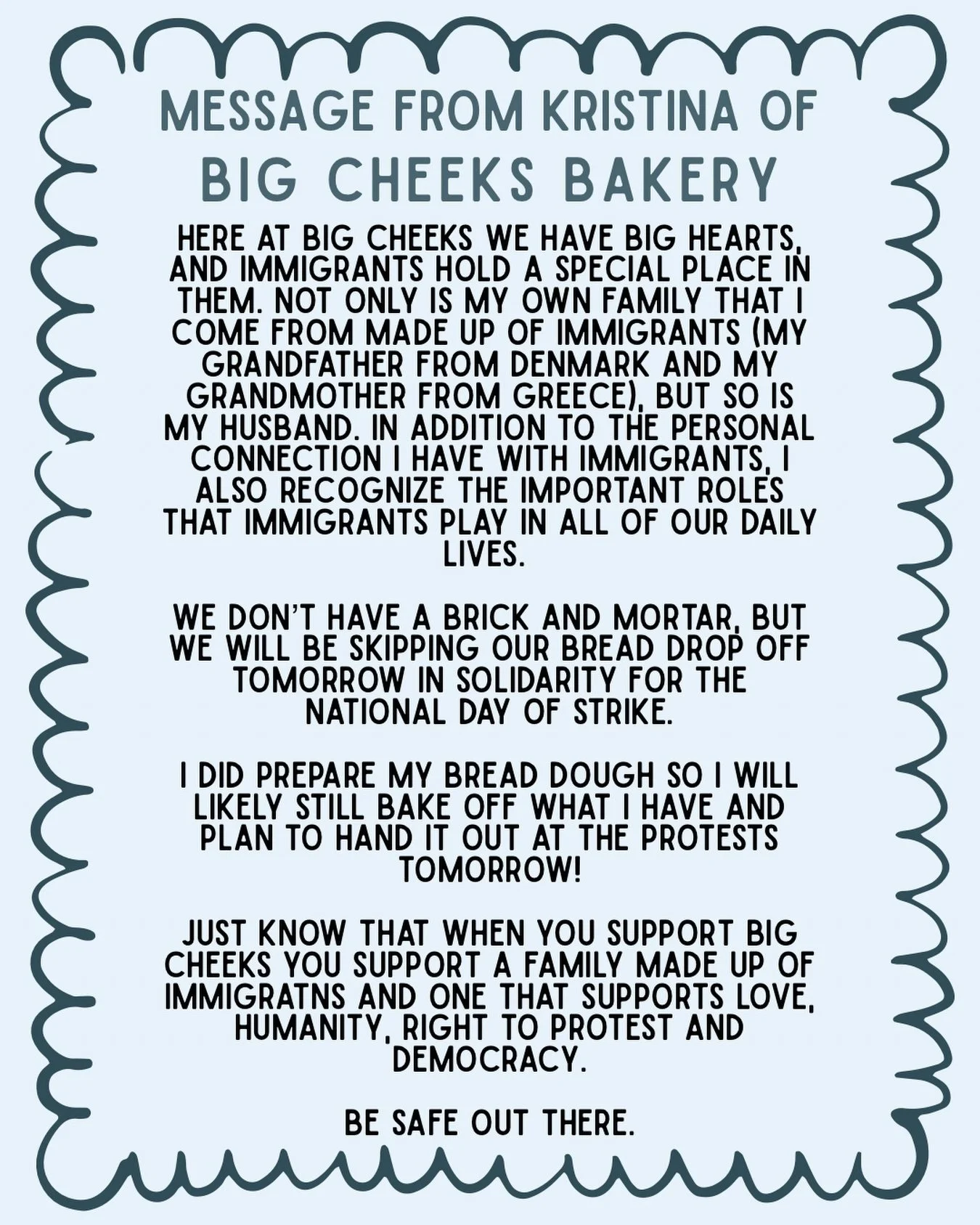 This is something that is near and dear to my heart. I want my daughters to grow up in a place where they feel safe and that appreciates them as the interracial daughters of an immigrant they are. 🖤🖤🖤