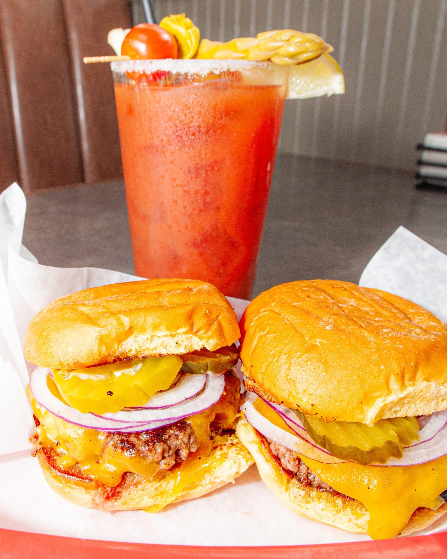 Grab two sliders for $10 during our daily Happy Hour from 3pm-6pm. ⁠
⁠
Choose from Cheeseburger (📷️), Turkey Swiss and Pesto, Pulled Pork, or Meatball!