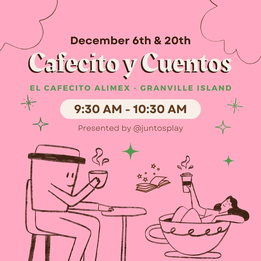 We are so excited to host our first #cafecitoycuentos tomorrow with @alimentariamexicana ☕️📚 Join us tomorrow or later this month to connect with the community while your little ones enjoy a live and interactive storytime and enjoy your cafecito whi