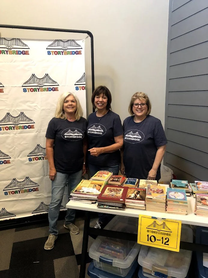 Karen Schneider, Karla Storrs, and Janet Elliott. "It fills my heart knowing the community is giving back to the children in our area and knowing it is a long-term benefit to everyone. The directors and fellow volunteers have become friends. I look f