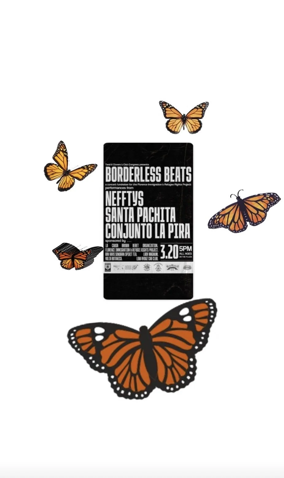 Borderless Beats- a concert fundraiser for the Florence Immigration & Refugee Rights Project