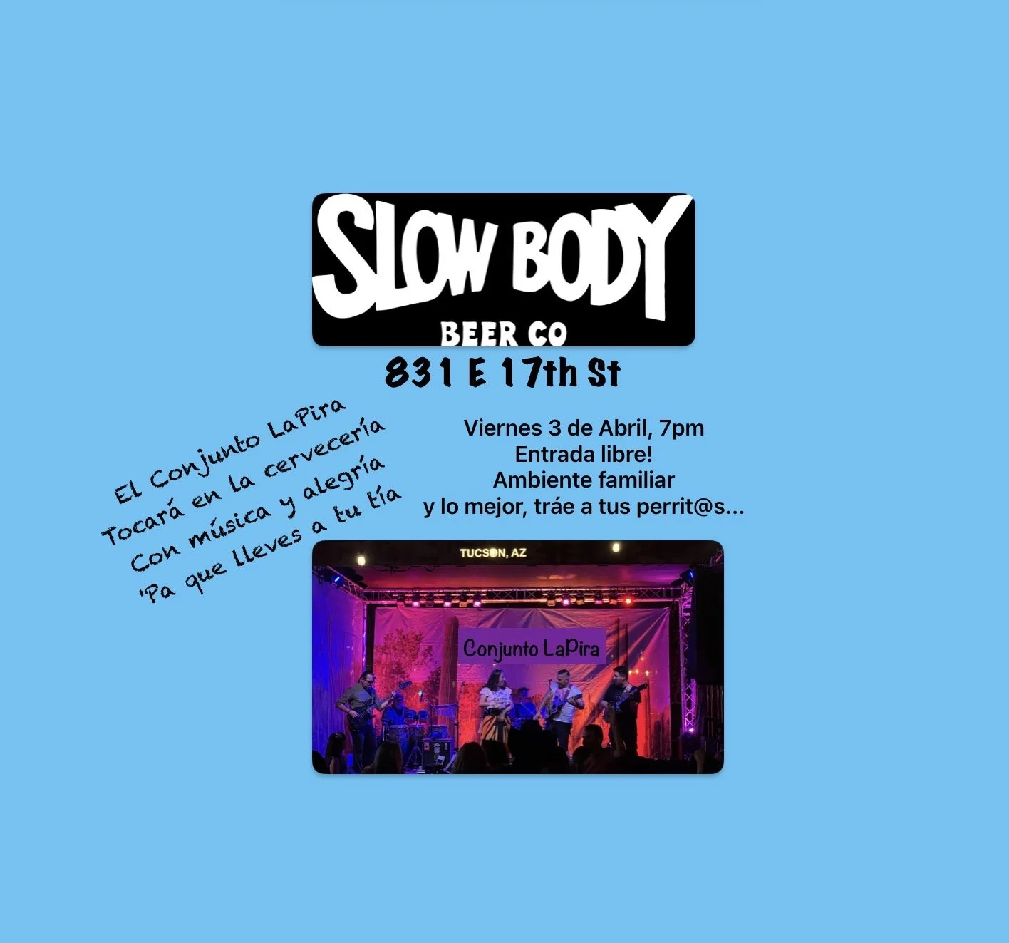 Conjunto LaPira @ Slow Body Beer