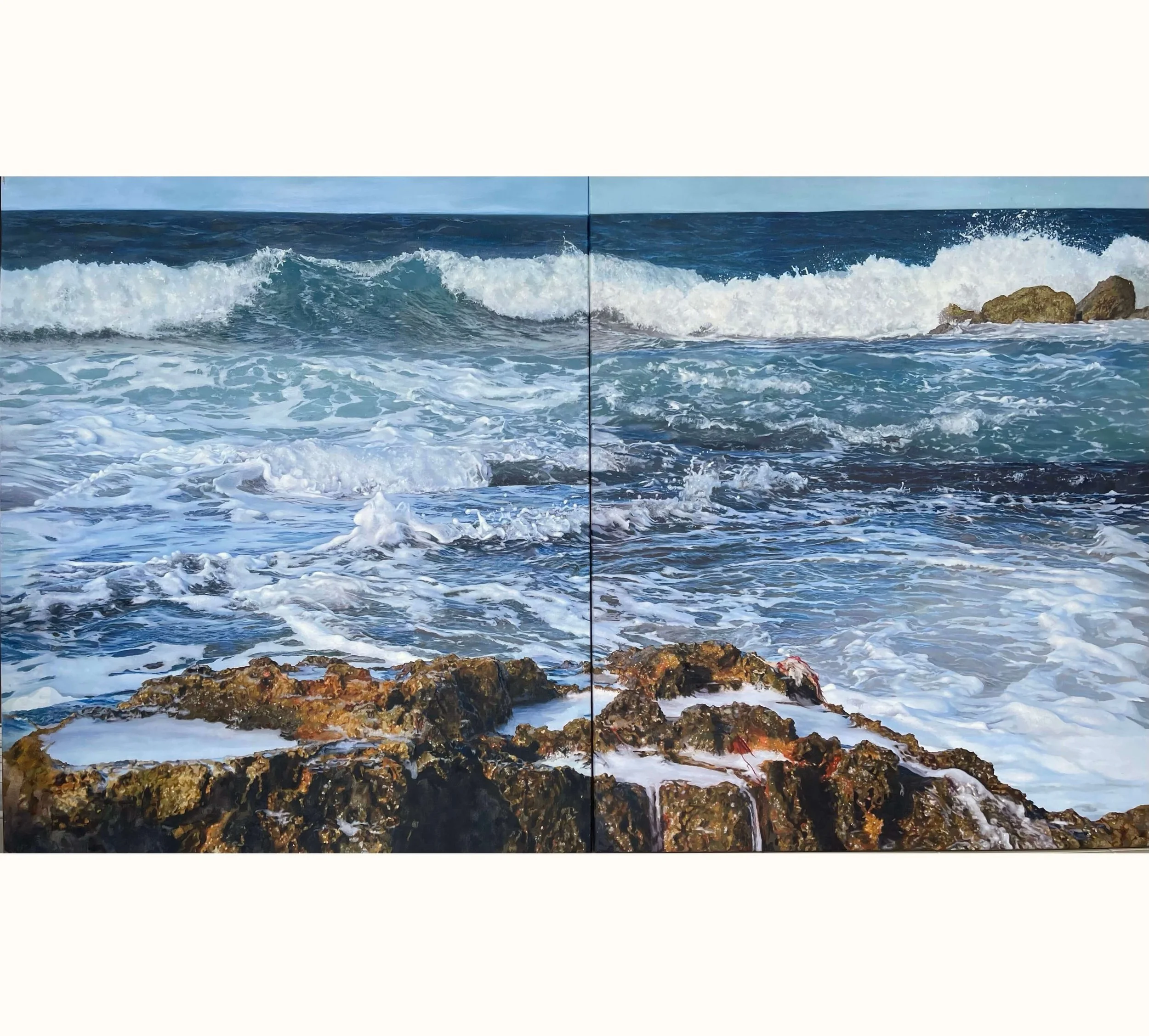 Rethymno, oil on linen, 120x200cm
