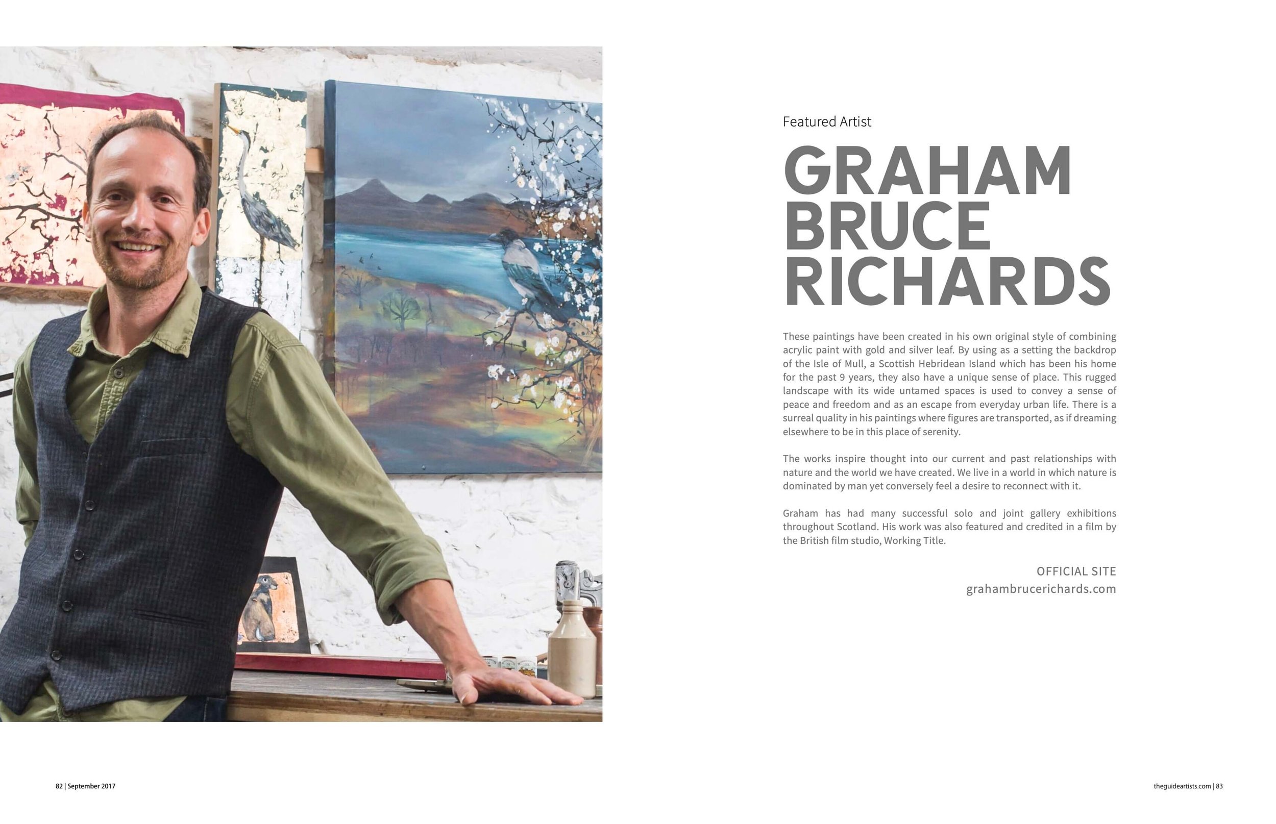 GRAHAM BRUCE RICHARDS . THE GUIDE ARTISTS MAGAZINE ISSUE 7