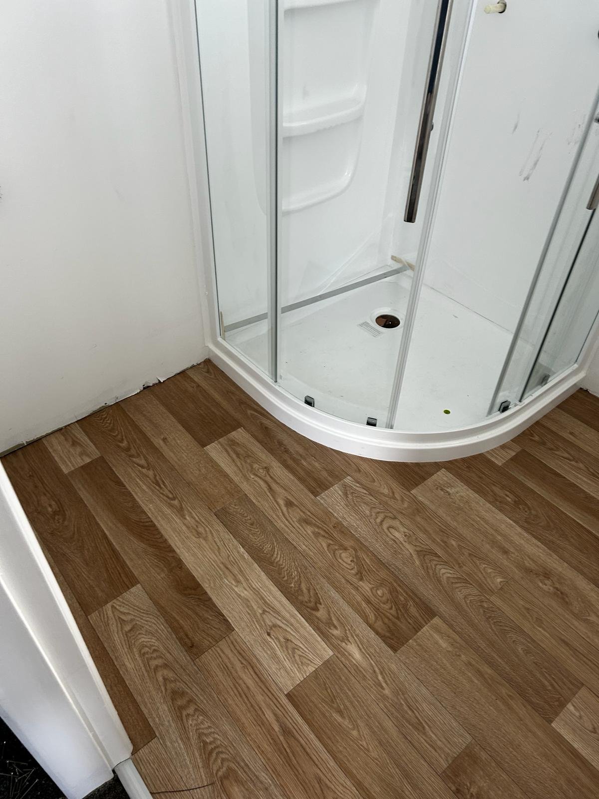 Vinyl Installation in bathroom