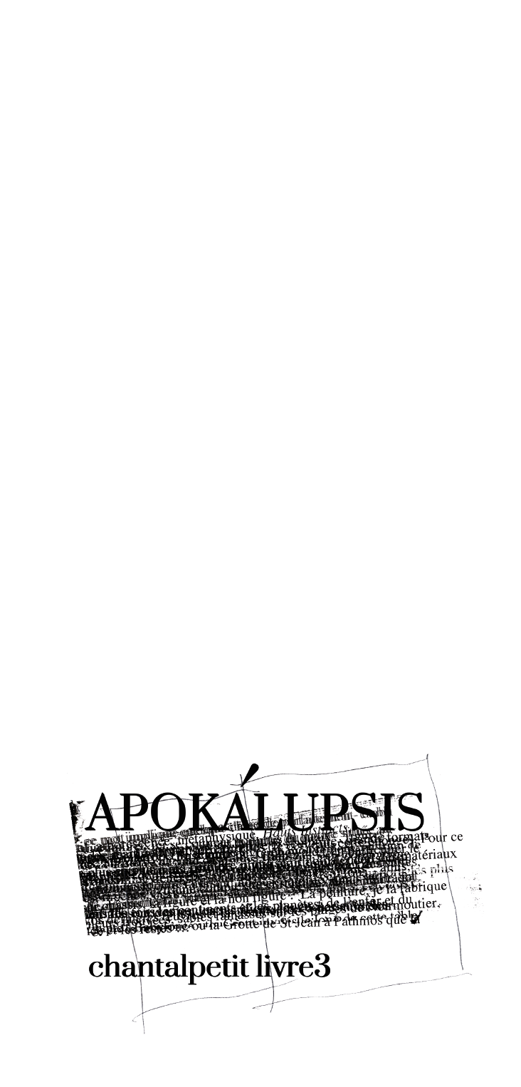 Apokálupsis, chantalpetit livre 3