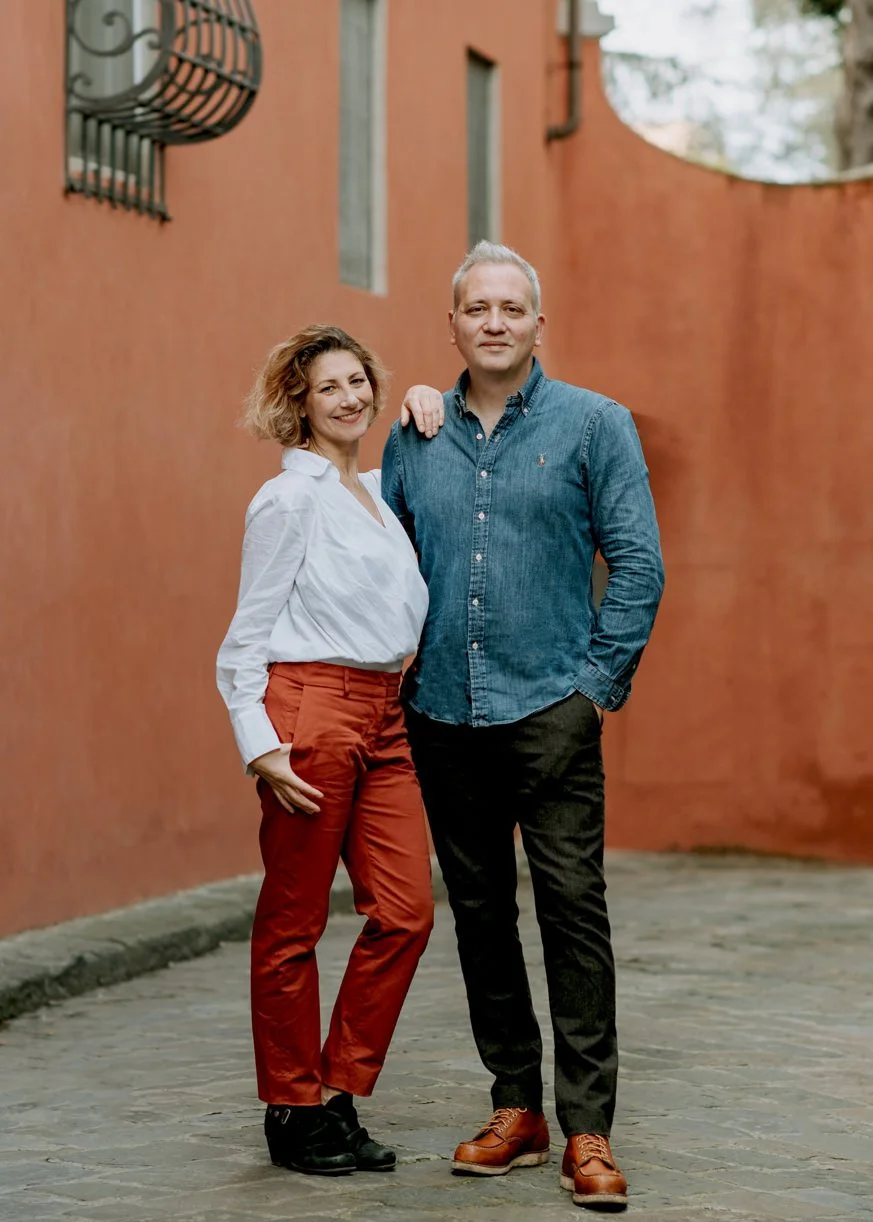 Portrait of Milos and Sonja, Tuscany wedding experts from FunkyBird Weddings, offering wedding planning, photography, and floral design for relaxed, romantic destination weddings in Italy.