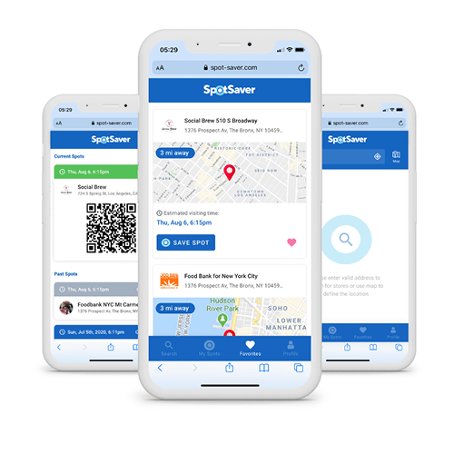 Spotsaver mobile app