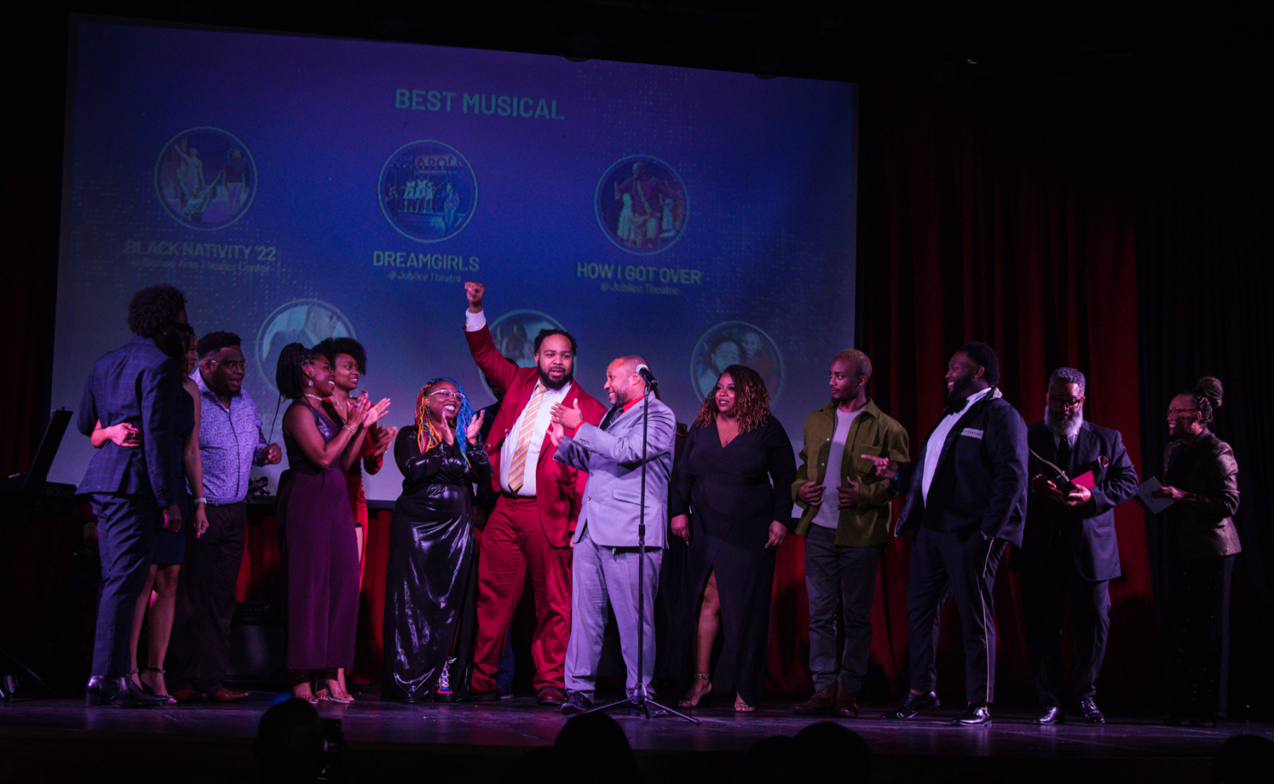 Producer Charles Jackson Jr. and the team of Jubilee Theatre's Dreamgirls wins best musical at the 2023 Irma P. Hall Awards.
