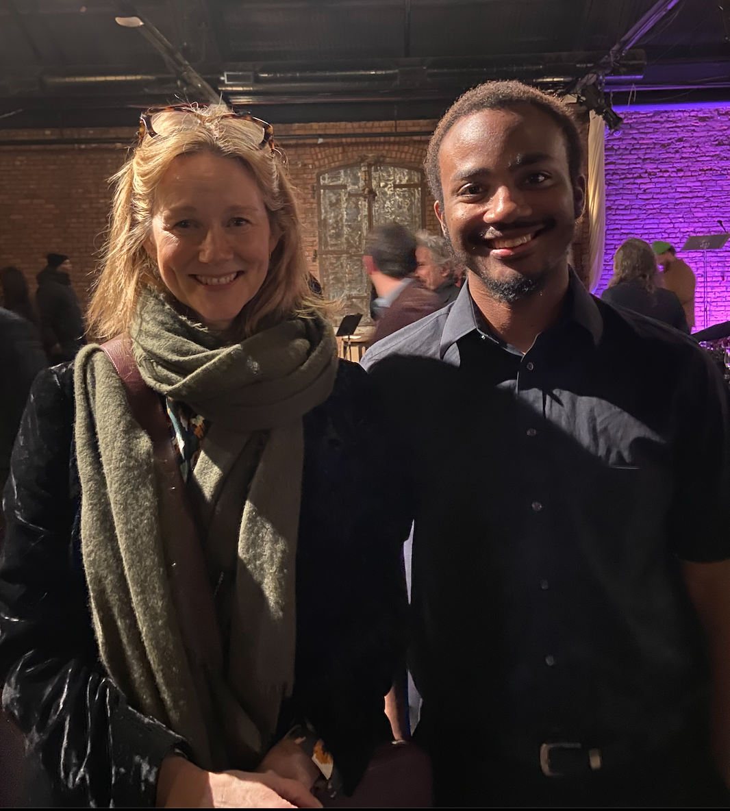 Award-winning Actress Laura Linney and Charles Jackson Jr. at the 2023 En Garde Arts Gala.