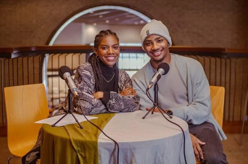 Program Manager Jori Jackson from Broadway Dallas interviewing Producer Charles Jackson Jr.