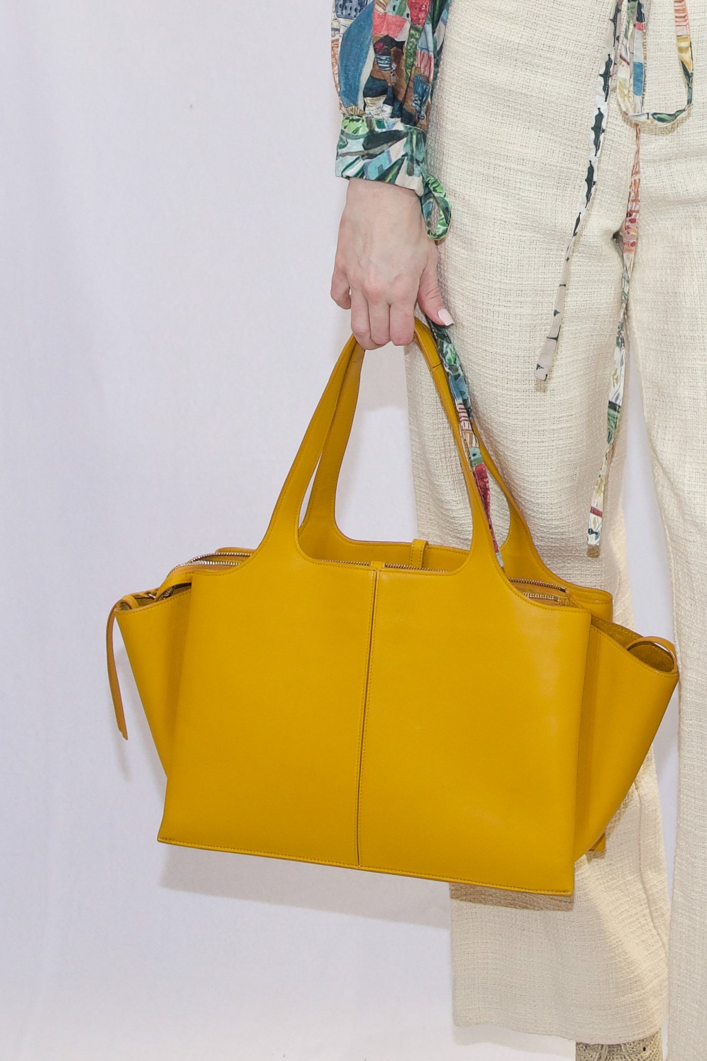 Celine Yellow Medium Tri-Fold Bag ($817).jpg