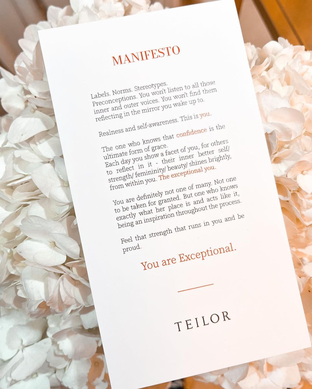 Event letter x Manifesto