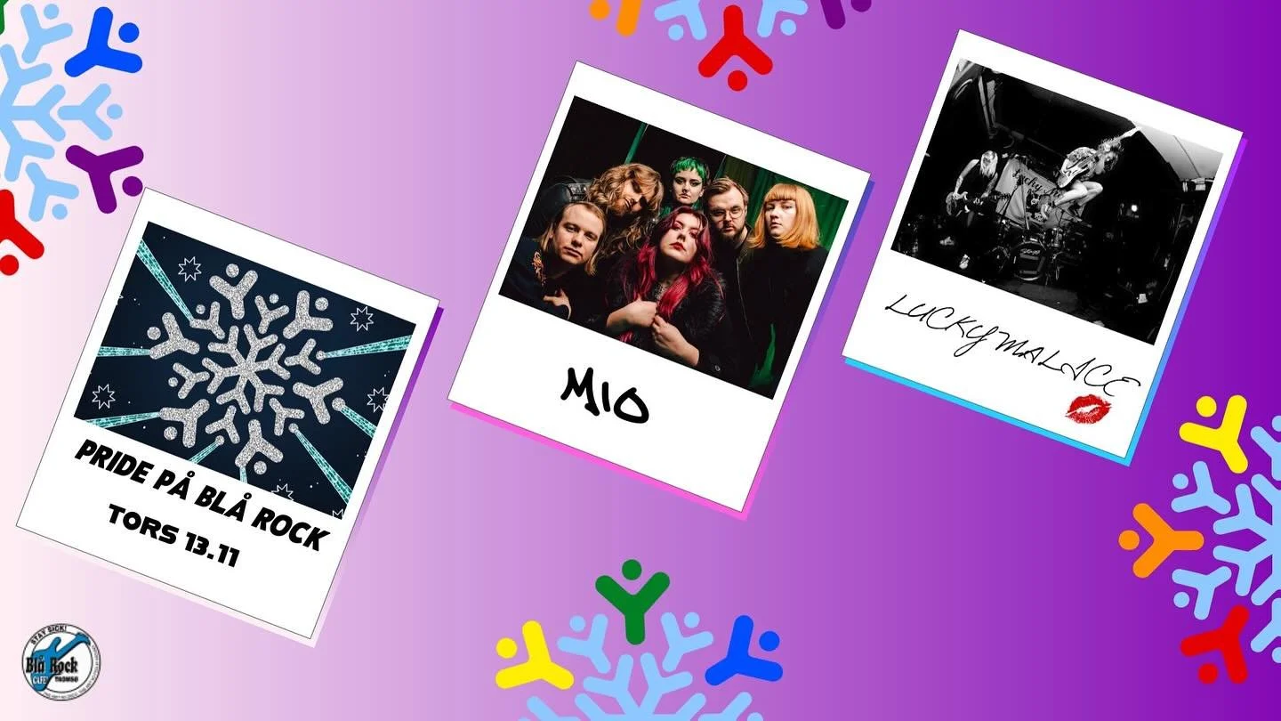 For første gang under Arctic Pride arrangeres det rockekonsert! Vi gleder oss til en kveld med rock og god stemning på Blå Rock under Arctic Pride! Billettlink i bio 🎟️