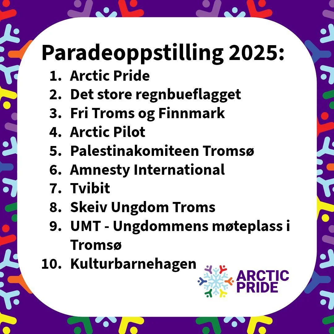 Paraden g&aring;r i morgen kl.14:00 fra H&aring;logaland Teater! 🥳😎 Vi gleder oss!