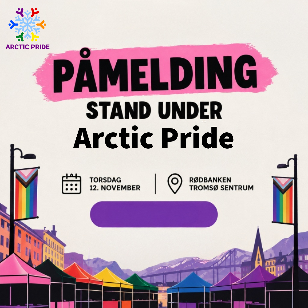 Ønsker du å stå på stand under Arctic Pride?