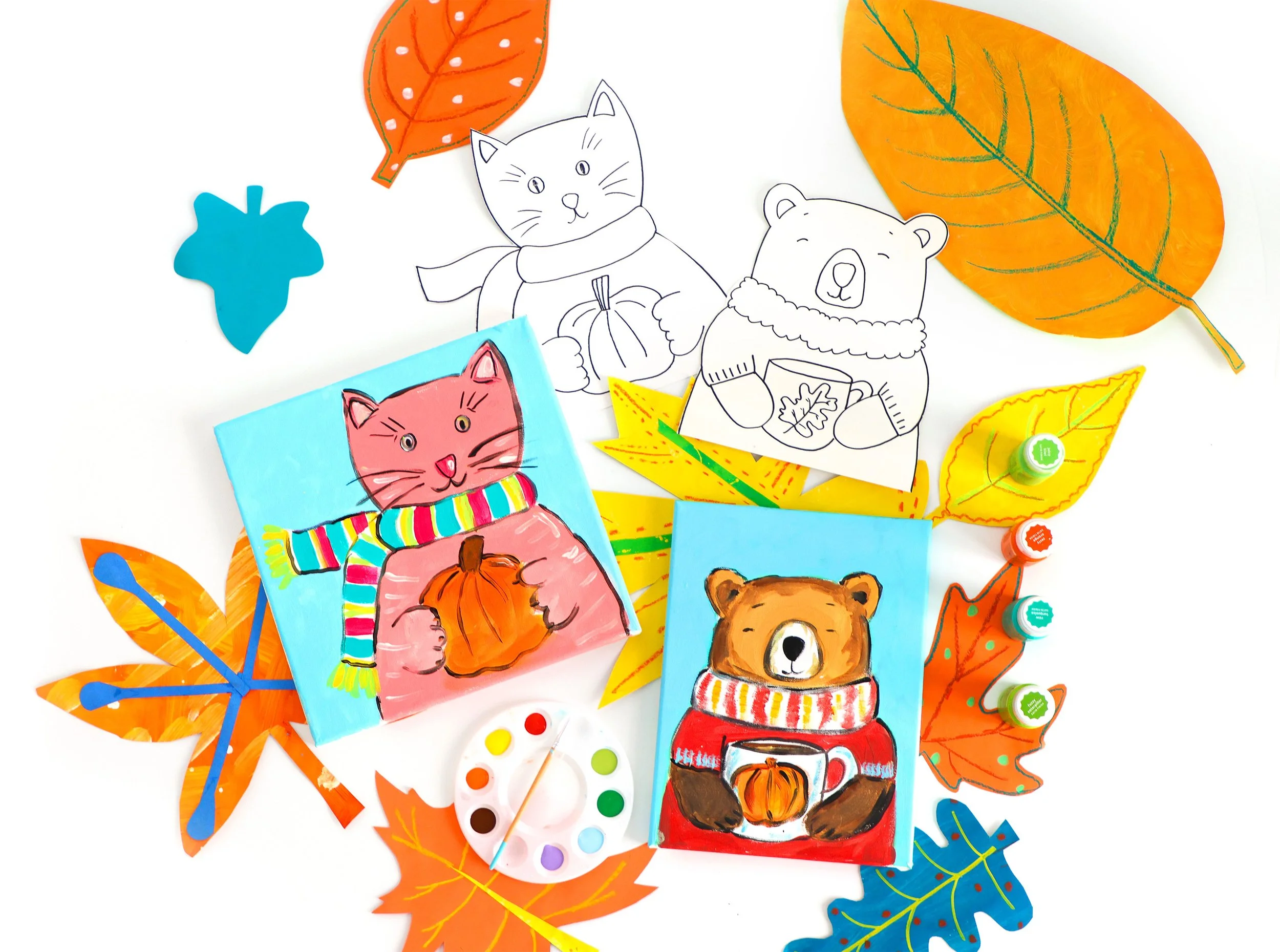 Cozy Fall Animals Paint Party
