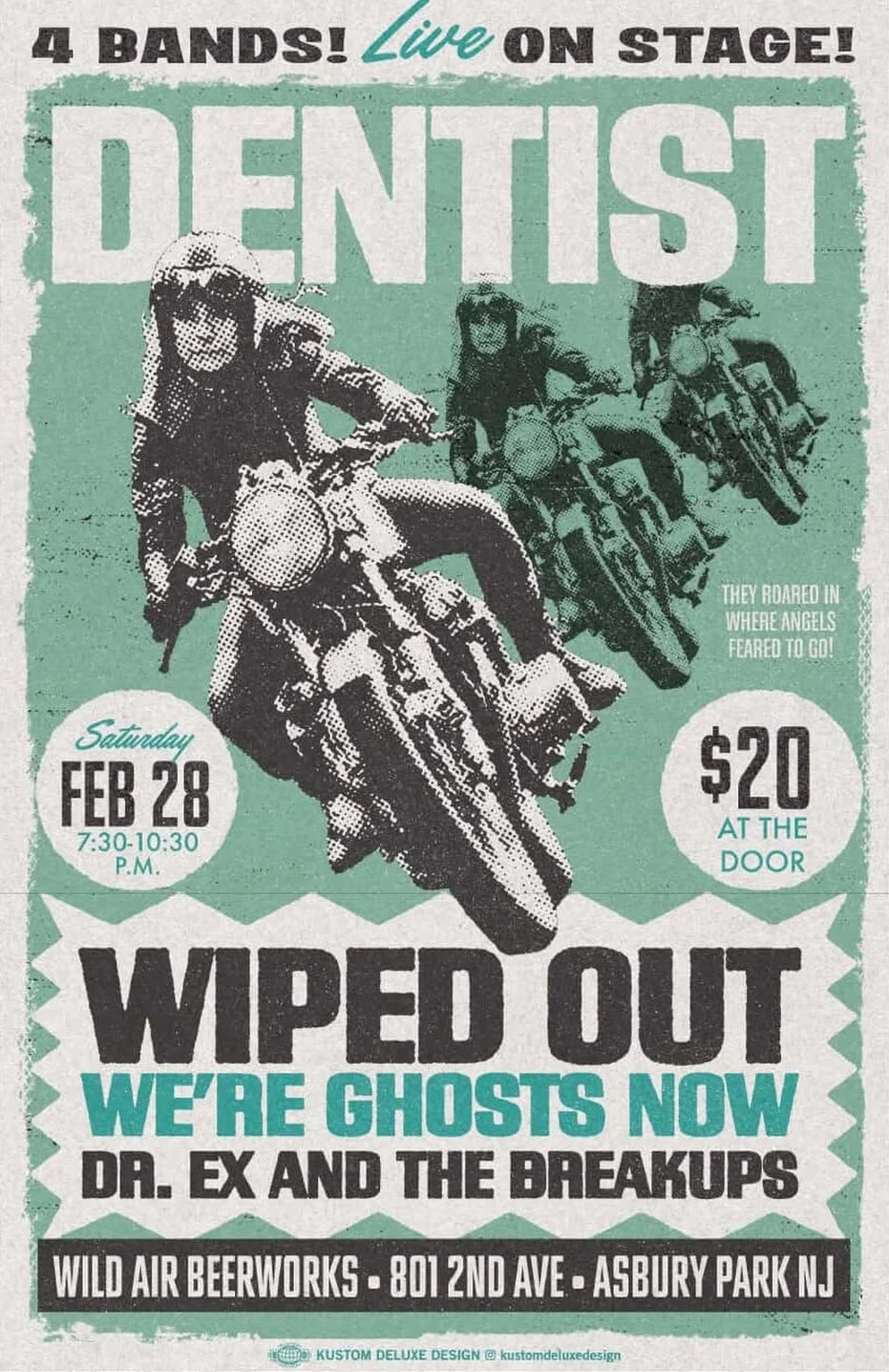 Dentist, Wiped Out, We're Ghosts Now, Dr. Ex and the Breakups-NJ