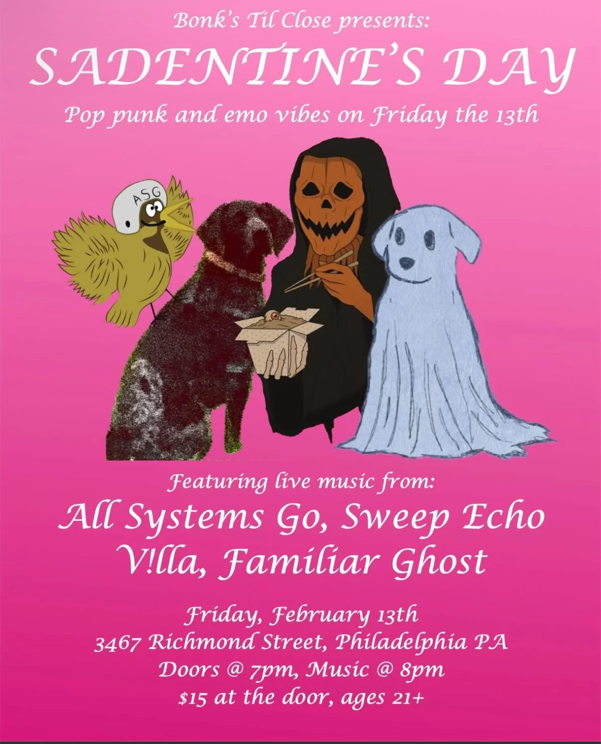 All Systems Go, Sweep Echo, V!lla, Familiar Ghosts-PA