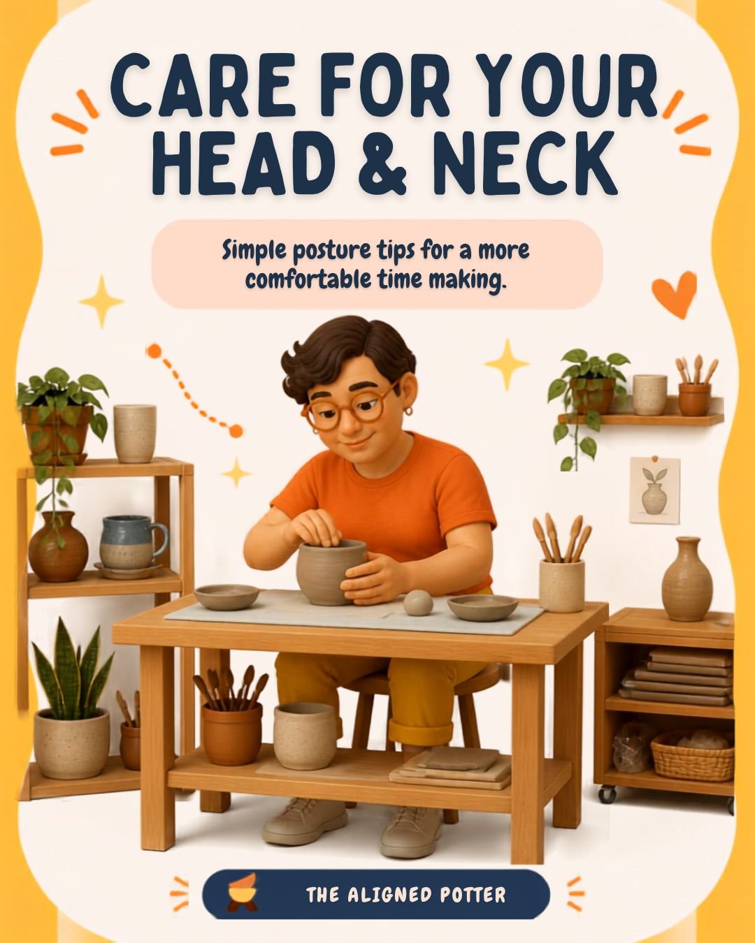 How to Prevent Neck Pain While Throwing Pottery