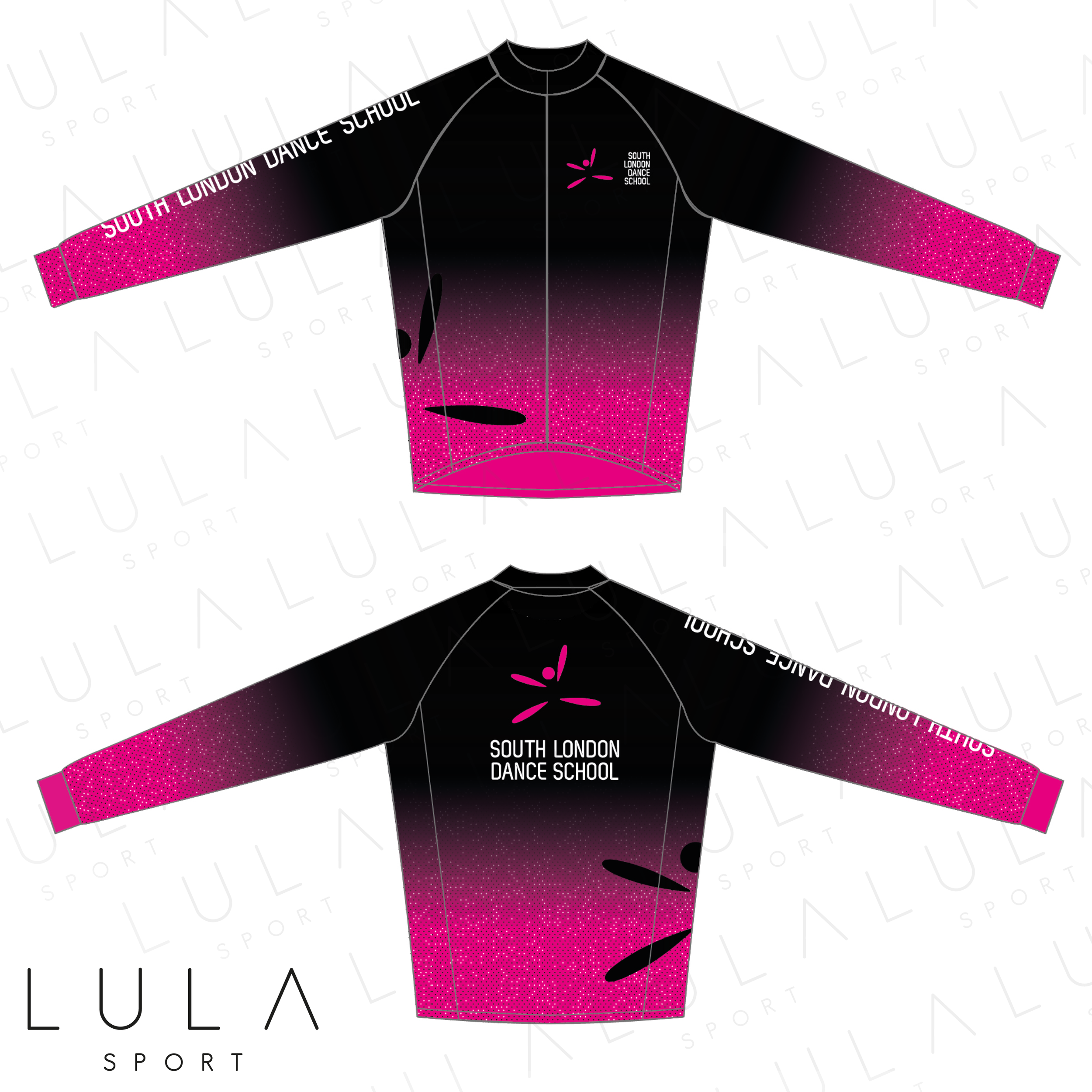 Pink Black Ombre South London Custom Elite Dance Jacket