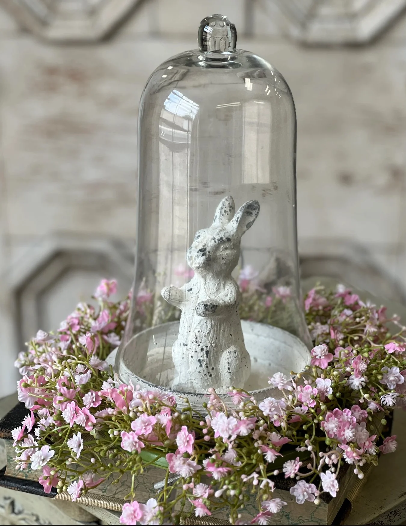 Distressed Metal Rabbit Figurine