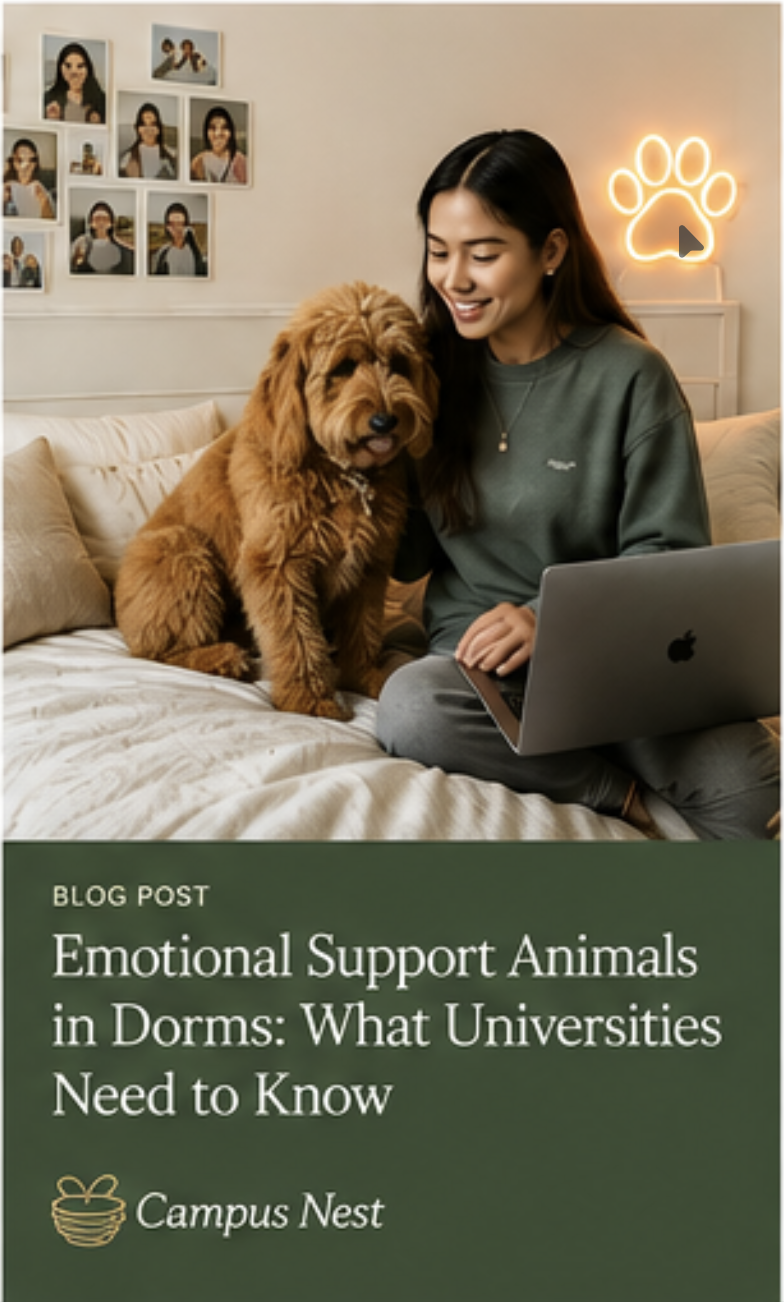 Support Animals in Residence Halls: Are We Designing for the Future?