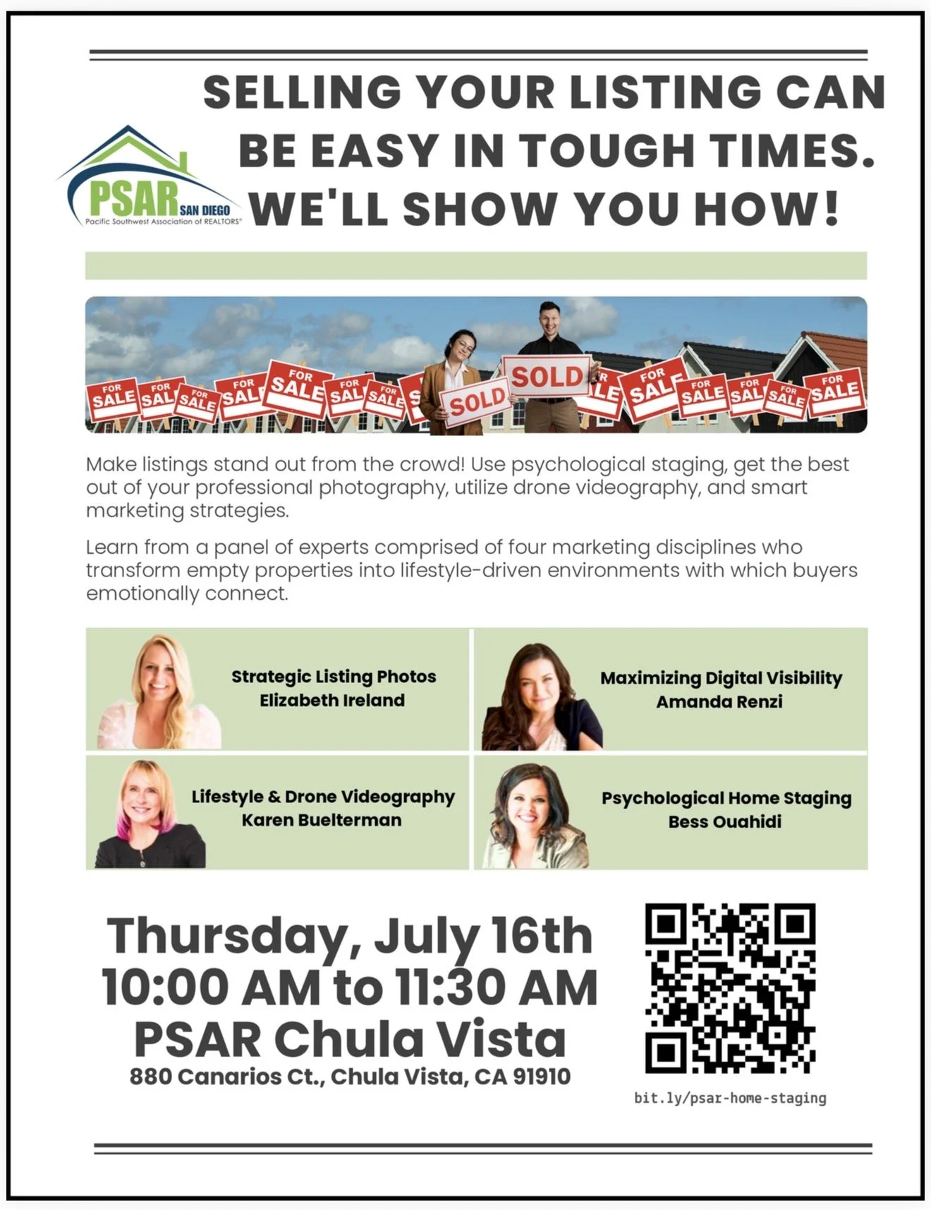 Selling Your Listing Can Be Easy in Tough Times - We'll Show You How!