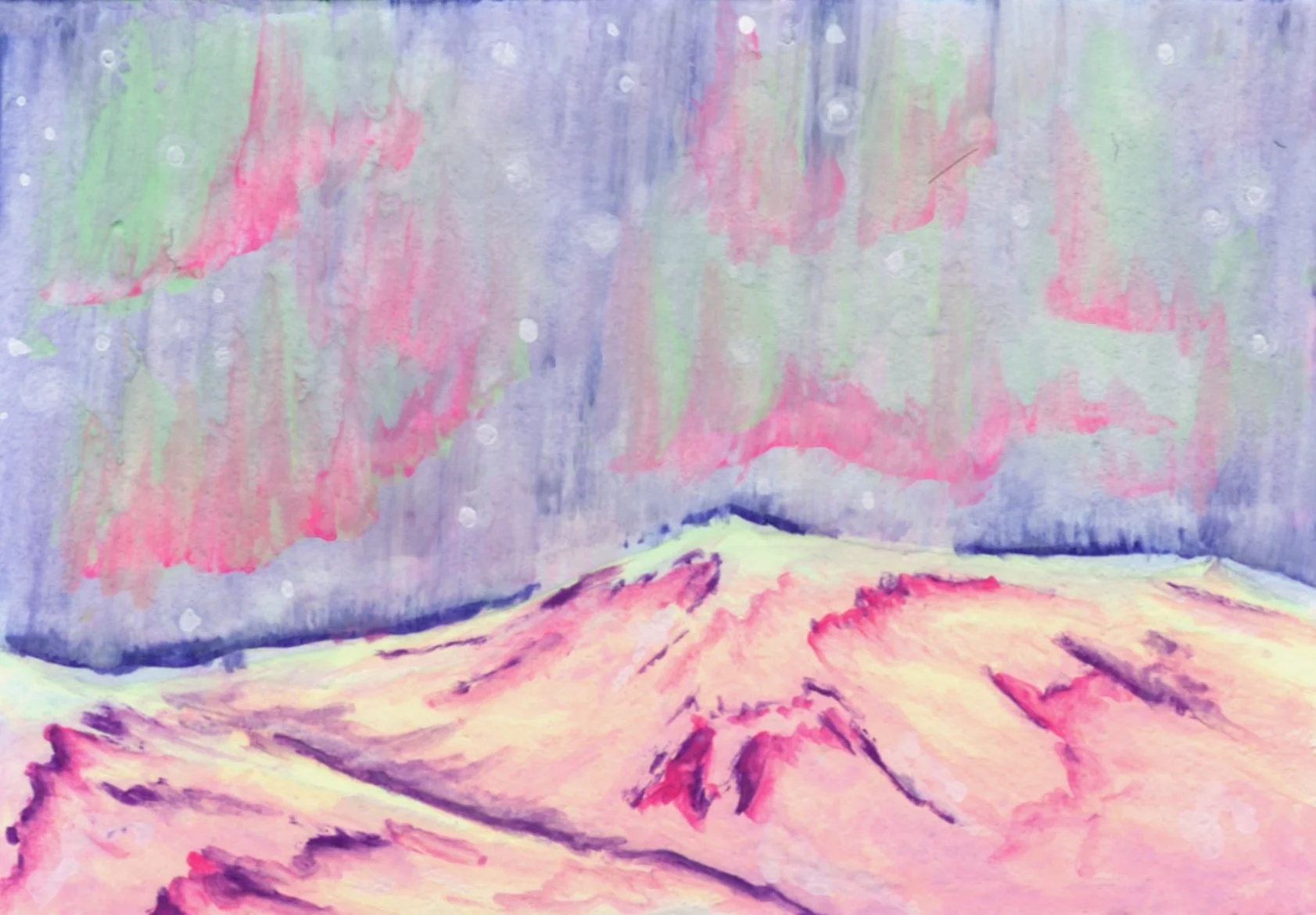 Snow and Lights 3in x 2in 2025