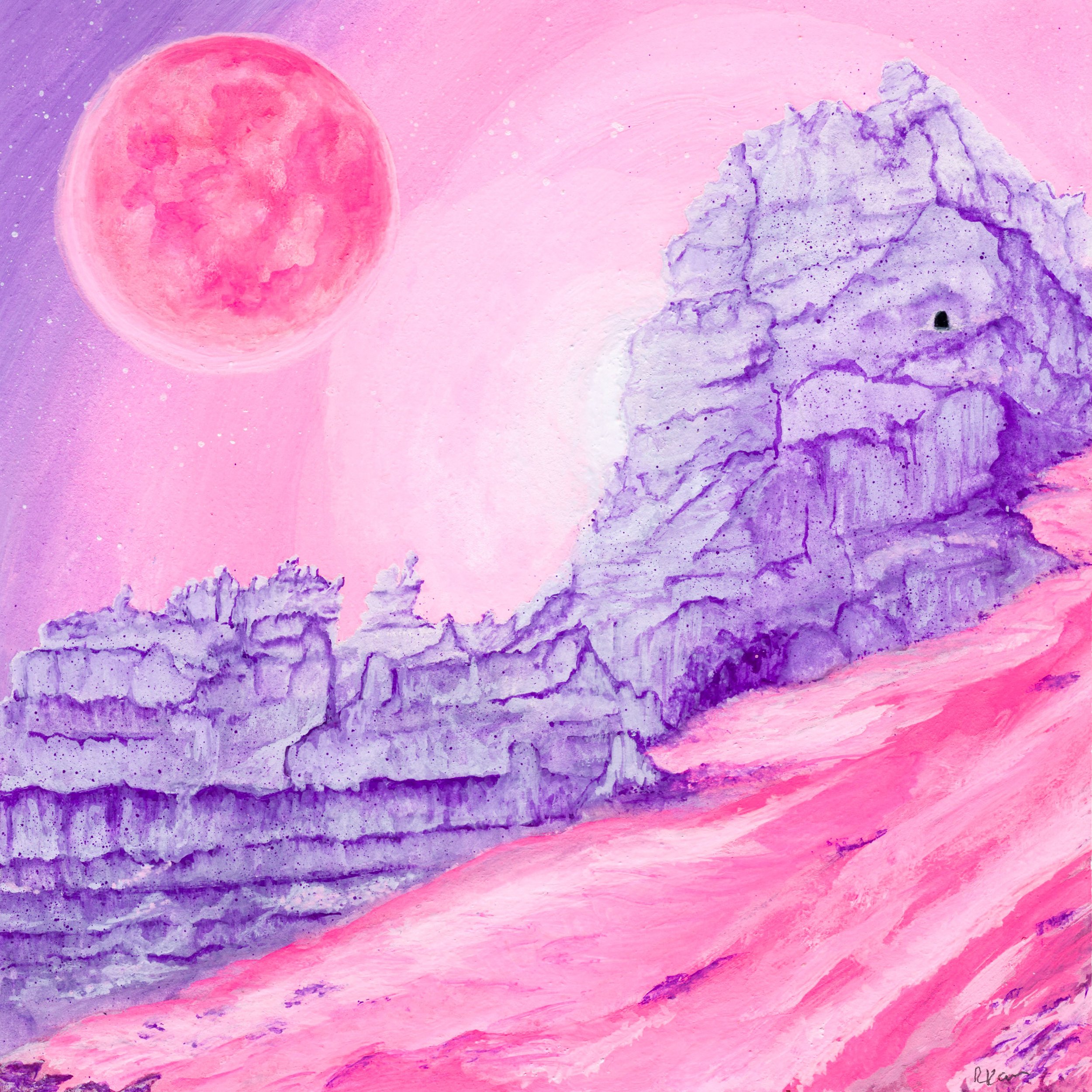 Snow Moon 4.5in x 4.5in 2024